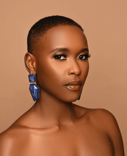 Bohemia Geometric Shaped Acetate Statement Dangle Earrings - Fatisha Boutique