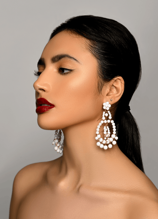 Bohemian Beaded Tassel Dangle Earrings – Handmade Statement Jewellery - Fatisha Boutique