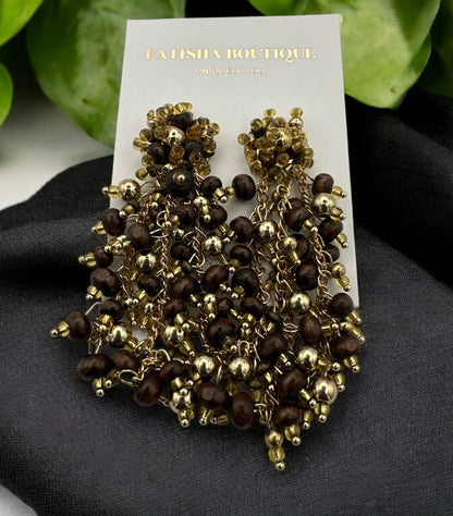 Bohemian Beaded Tassel Earrings - Fatisha Boutique