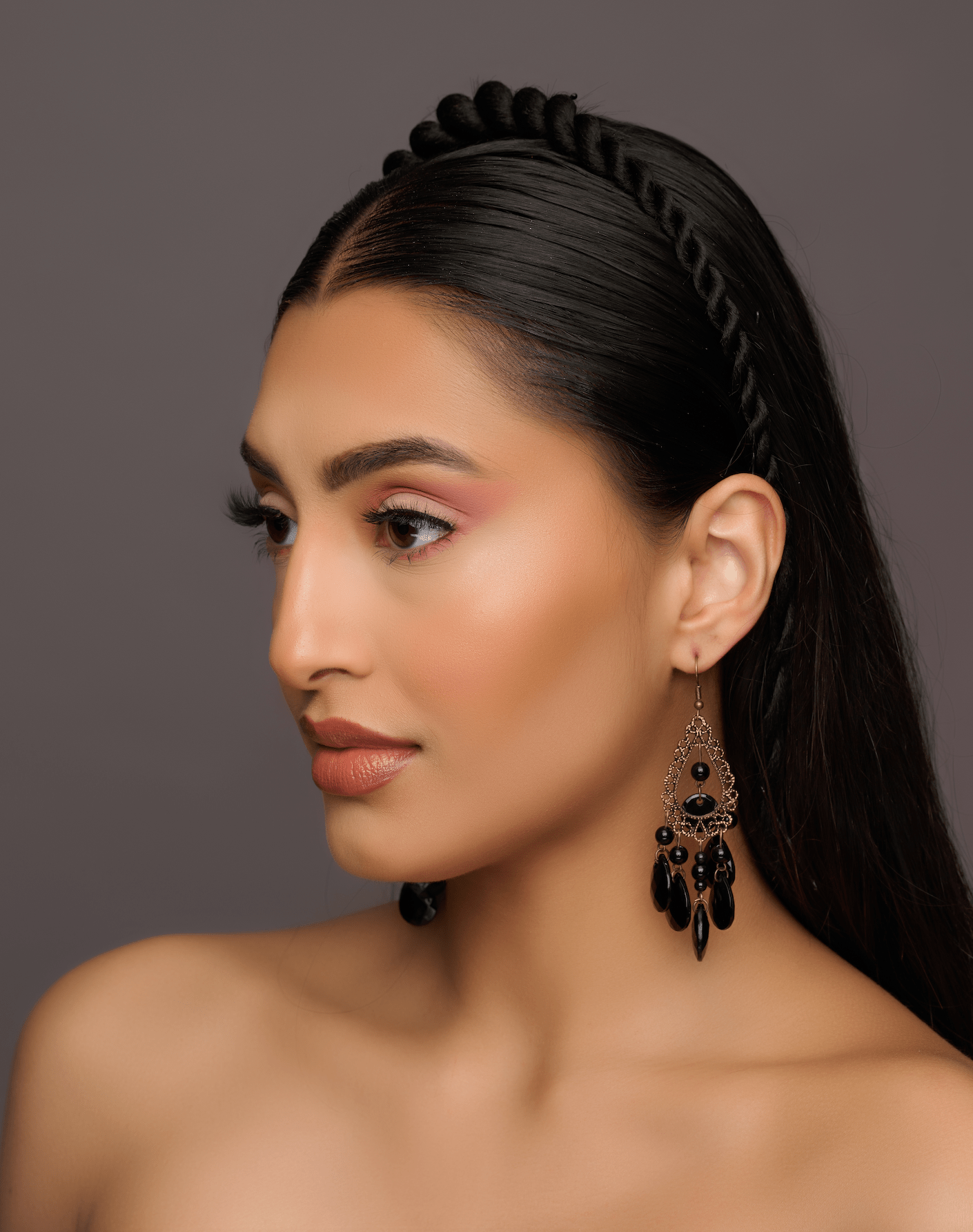 Bohemian Black Beaded Retro Tassel Dangle Earrings - Fatisha Boutique