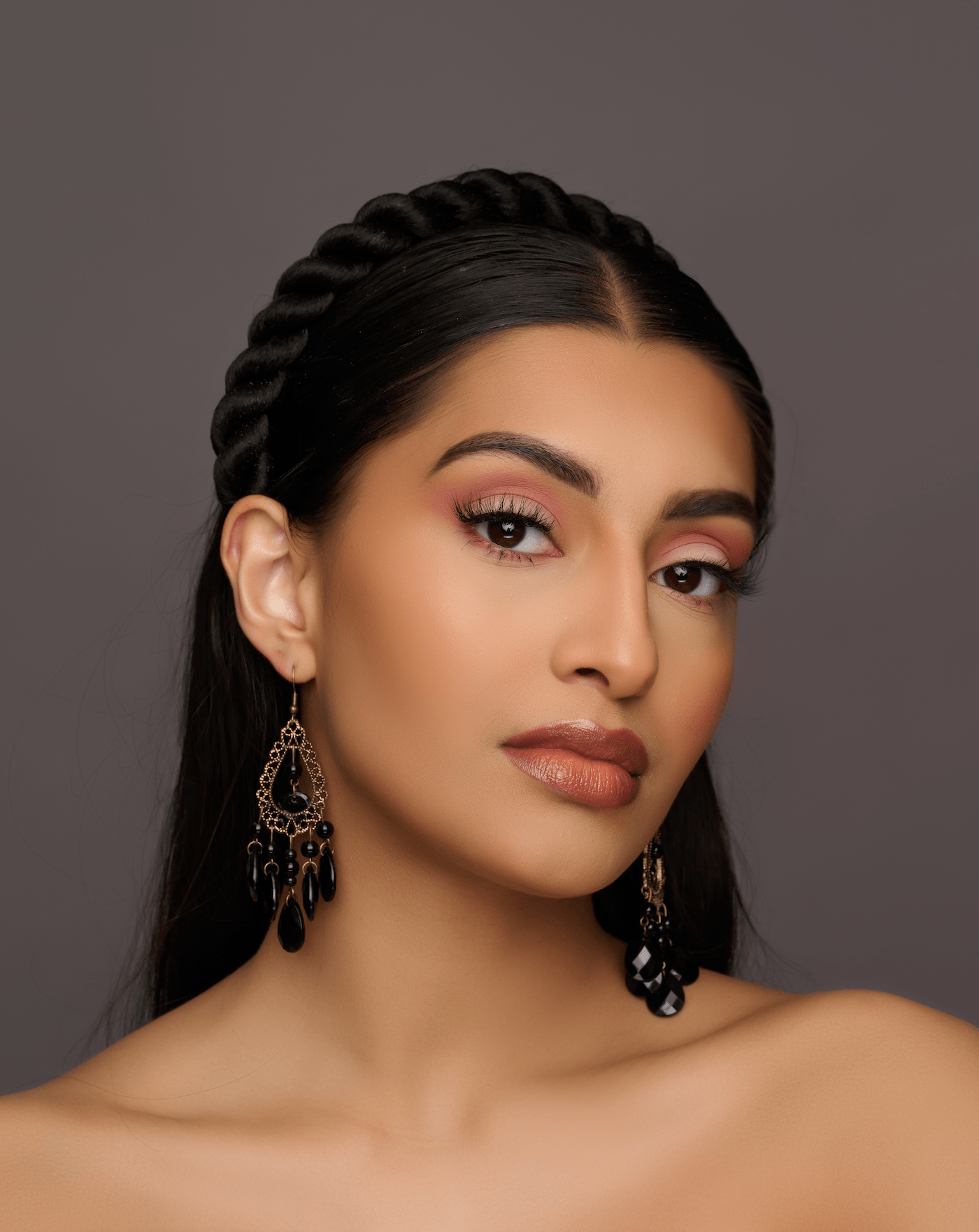 Bohemian Black Beaded Retro Tassel Dangle Earrings - Fatisha Boutique