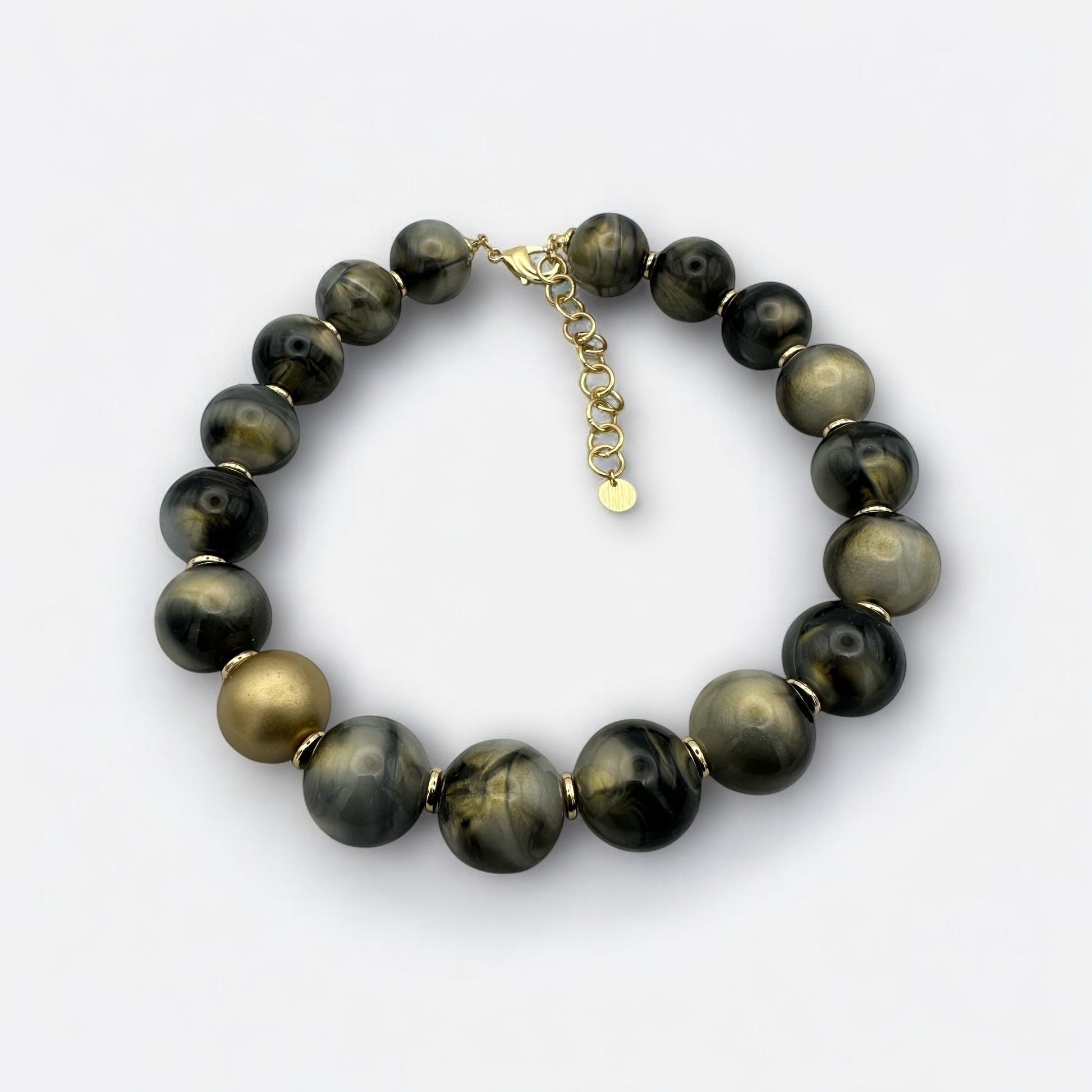 Bohemian Chunky Resin Beaded Statement Necklace Set - Fatisha Boutique