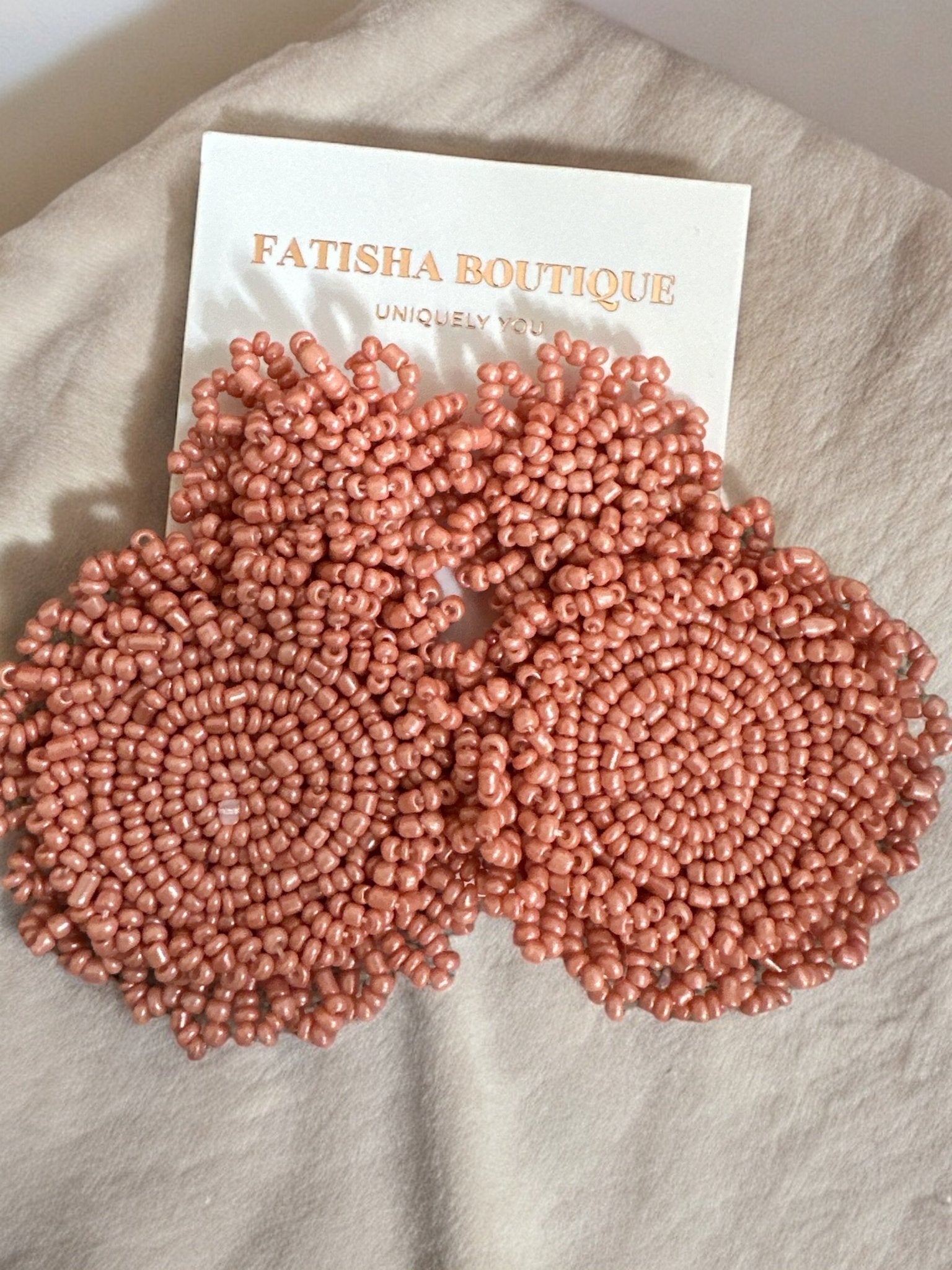 Bohemian Colourful Beaded Statement Dangle Stud Earrings - Fatisha Boutique