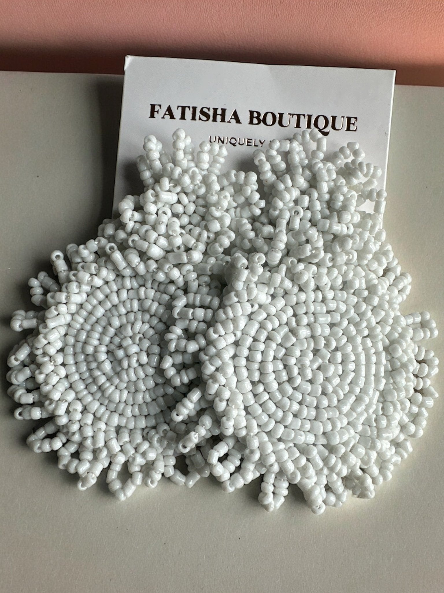 Bohemian Colourful Beaded Statement Dangle Stud Earrings - Fatisha Boutique