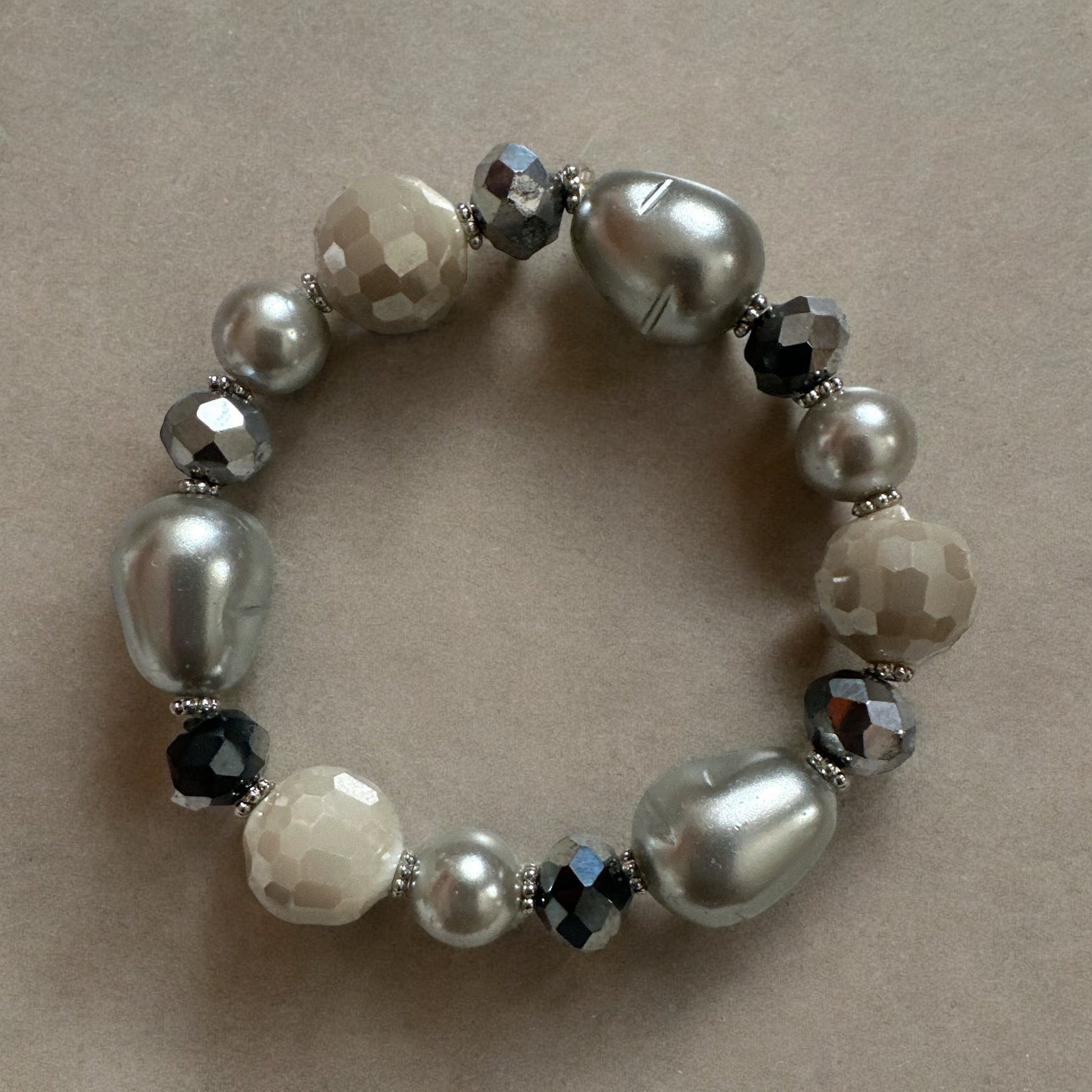 Bohemian Mixed Glass Beads Elasticity Bangle Bracelets - Fatisha Boutique