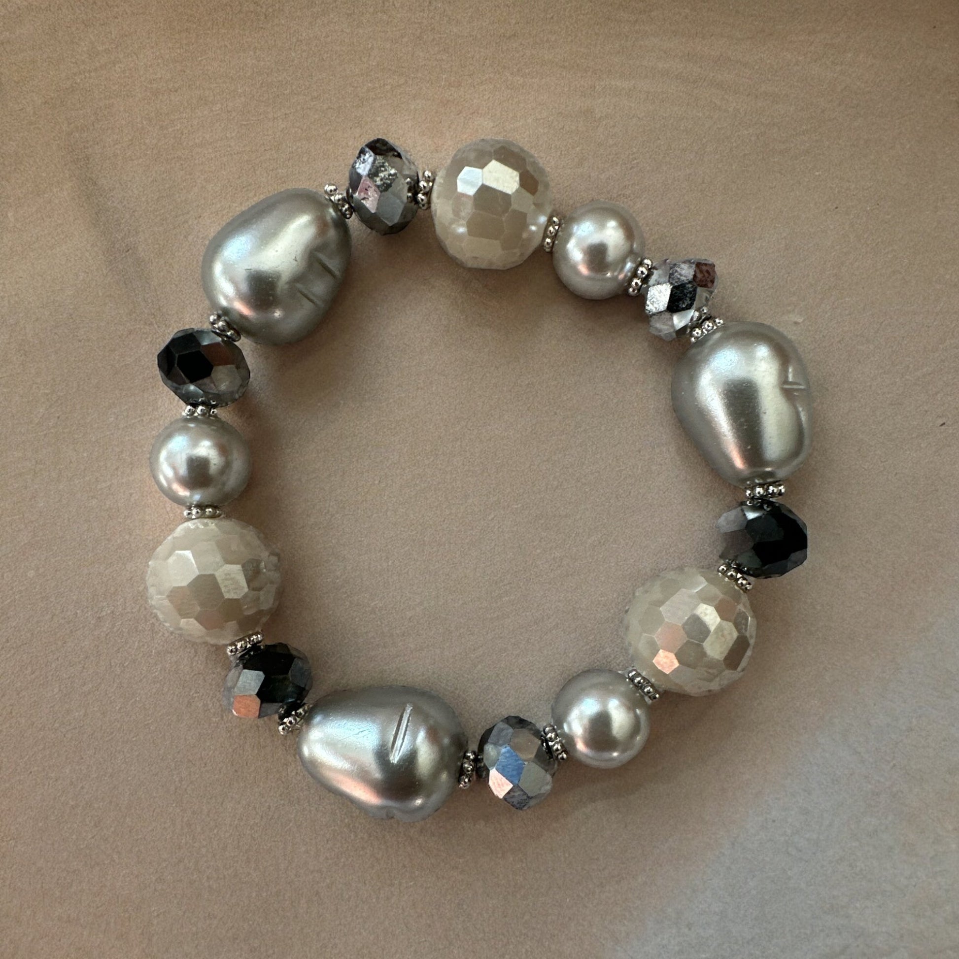 Bohemian Mixed Glass Beads Elasticity Bangle Bracelets - Fatisha Boutique