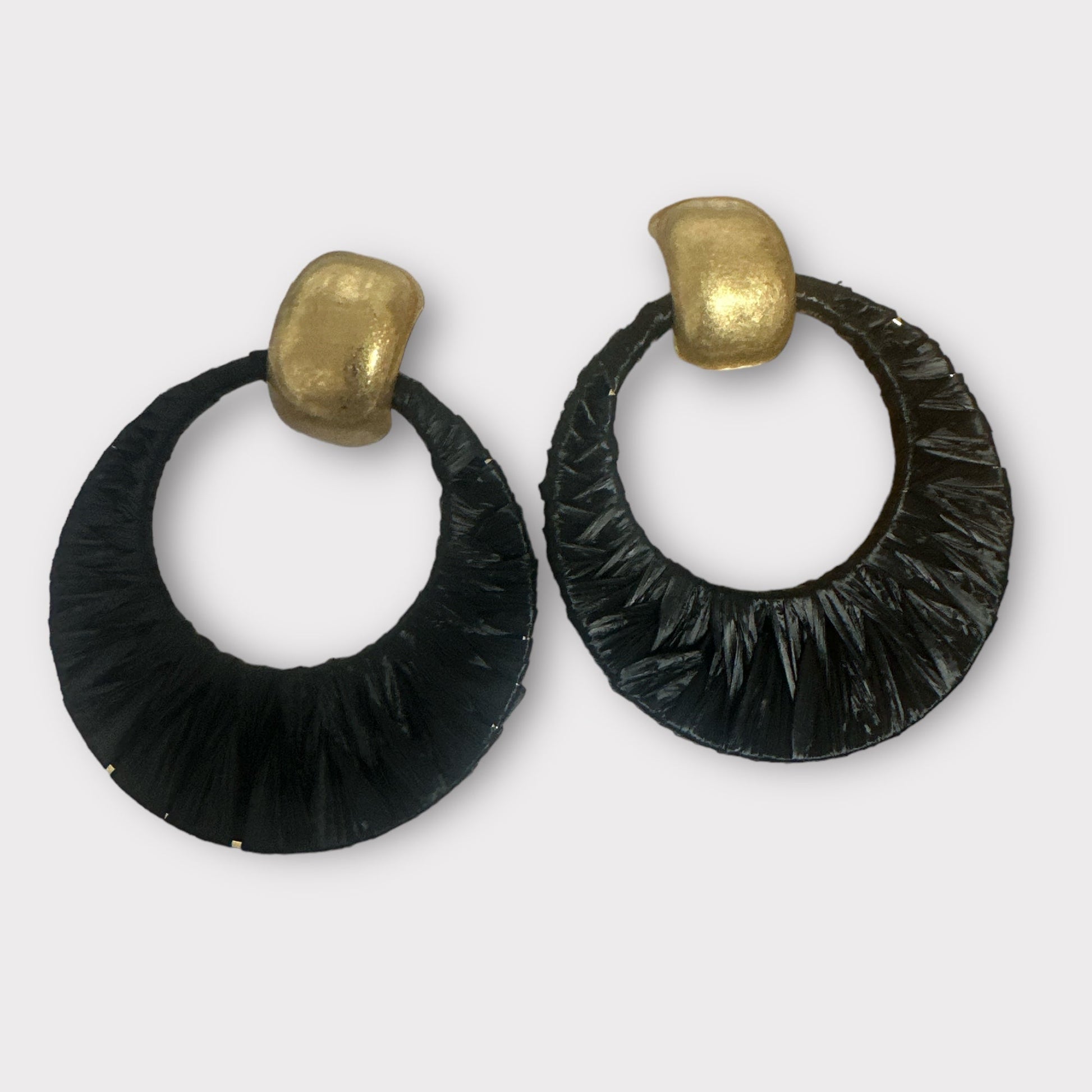 Bohemian Raffia Statement Ethnic Drop Earrings - Fatisha Boutique