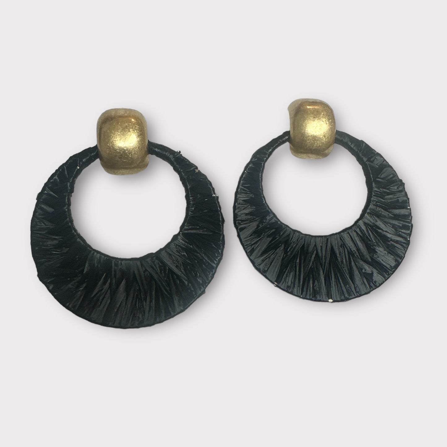 Bohemian Raffia Statement Ethnic Drop Earrings - Fatisha Boutique