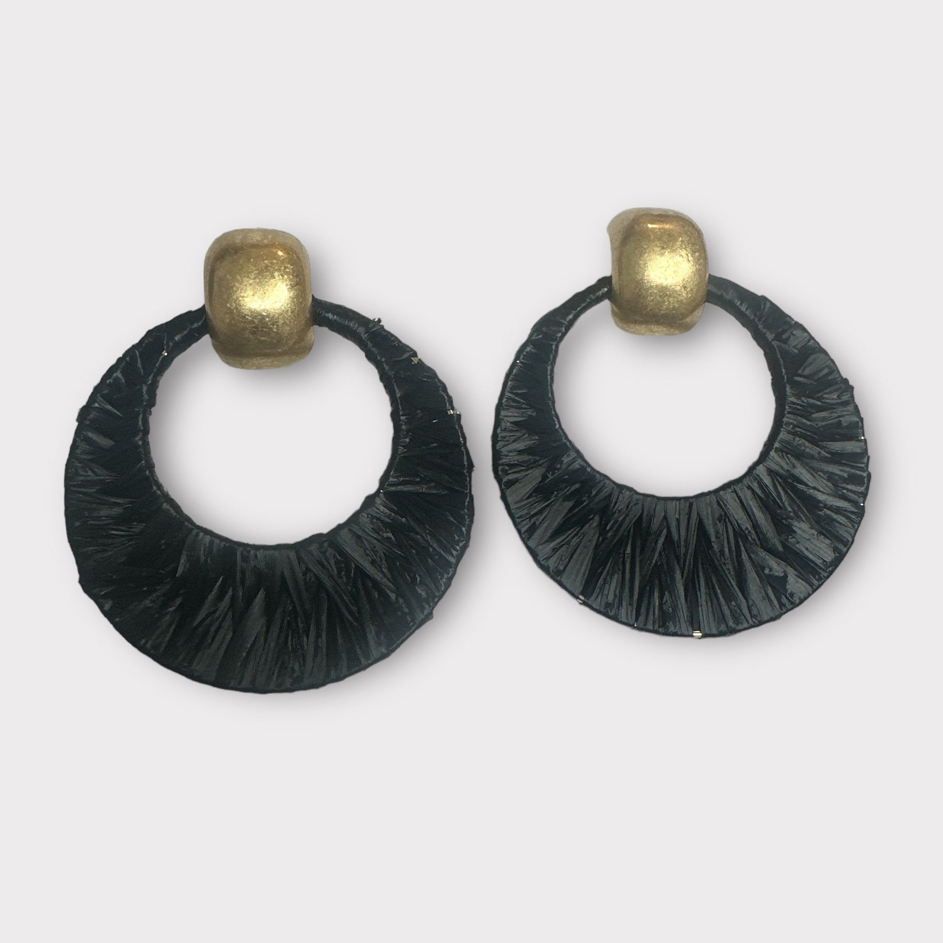 Bohemian Raffia Statement Ethnic Drop Earrings - Fatisha Boutique