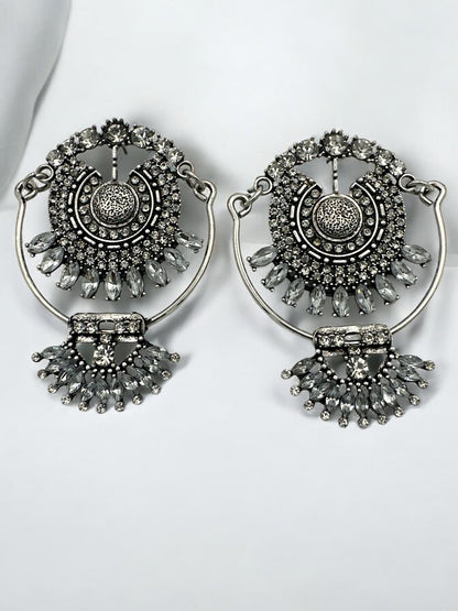 Bohemian Rhinestone Crystal Vintage Statement Dangle Drop Earrings - Fatisha Boutique