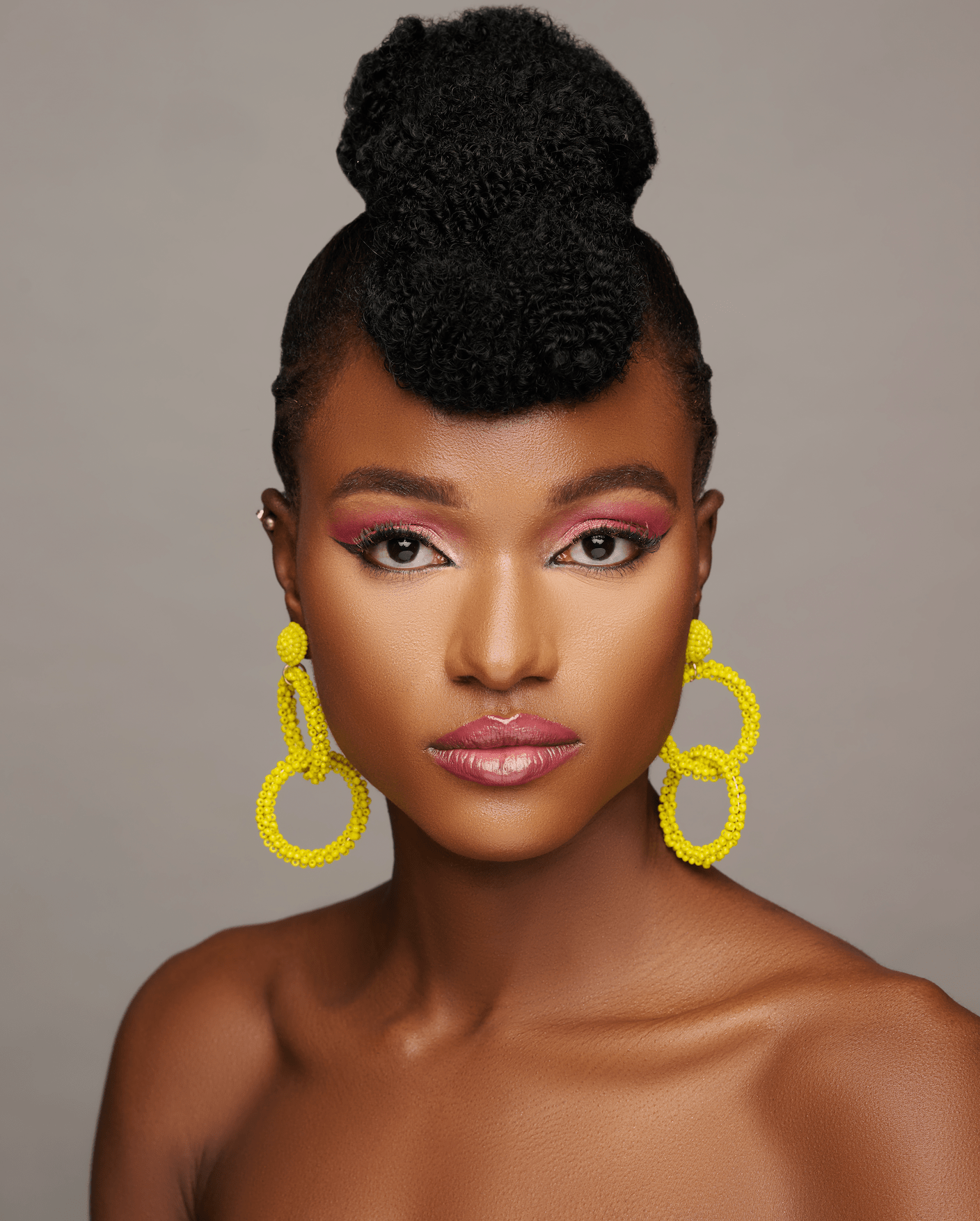 Bohemian Yellow Beaded Dangle Earrings - Fatisha Boutique