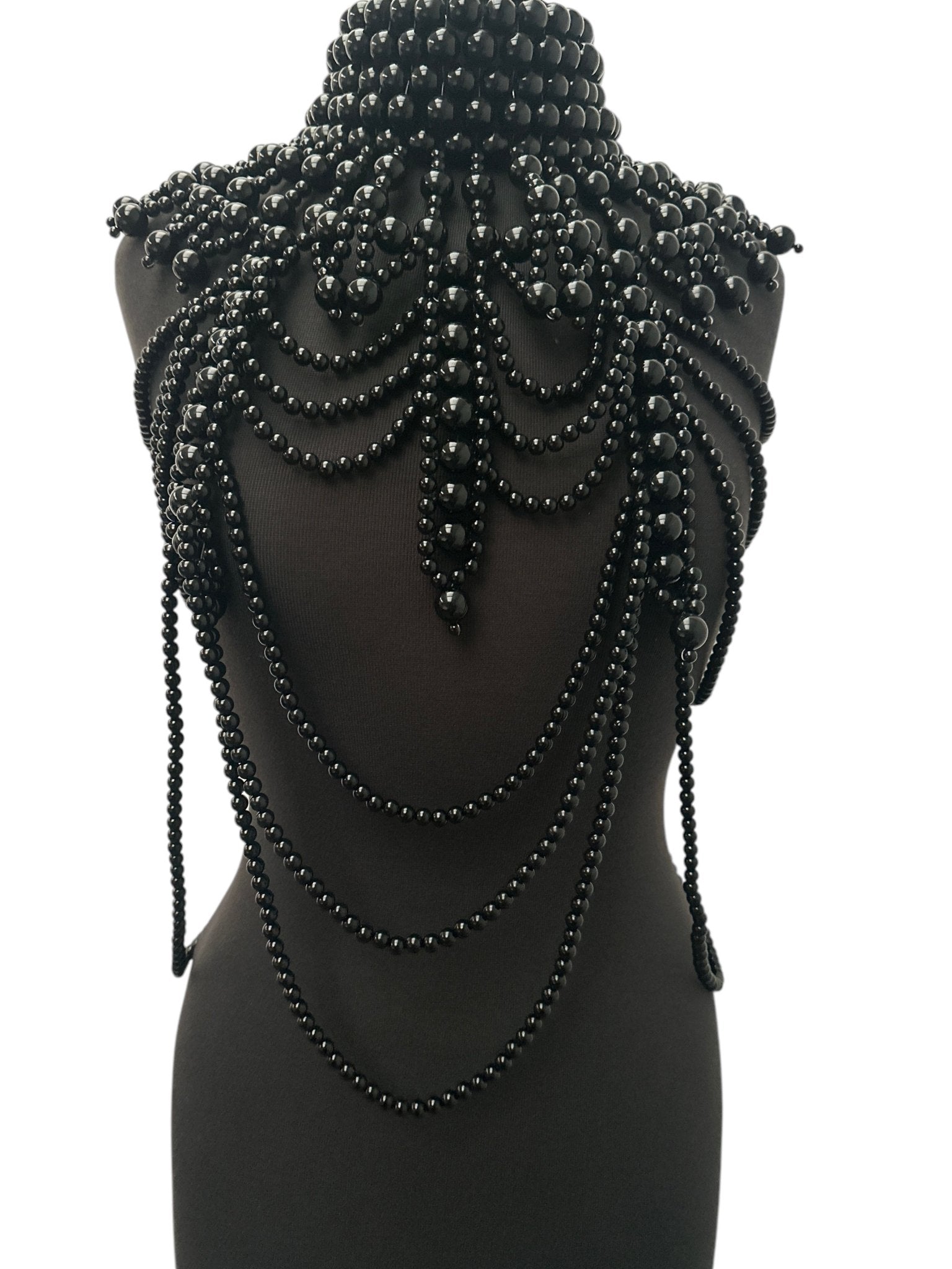 Boho Pearls Beads Shoulders Statement Tassel Chain Body Jewellery - Fatisha Boutique
