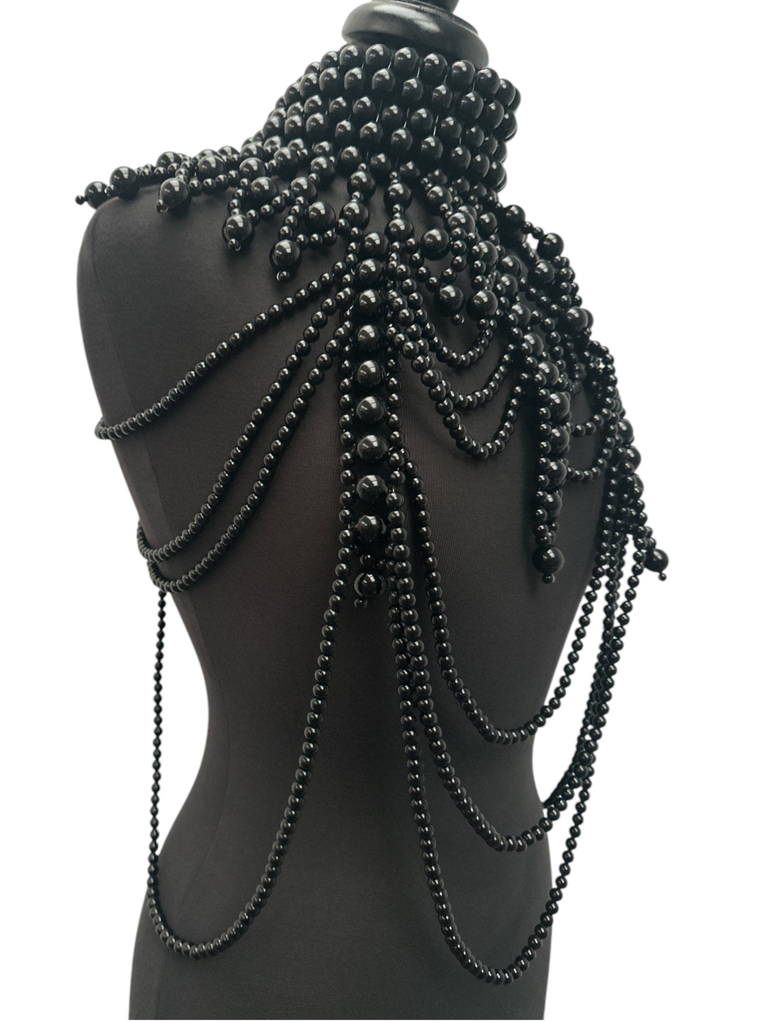 Boho Pearls Beads Shoulders Statement Tassel Chain Body Jewellery - Fatisha Boutique