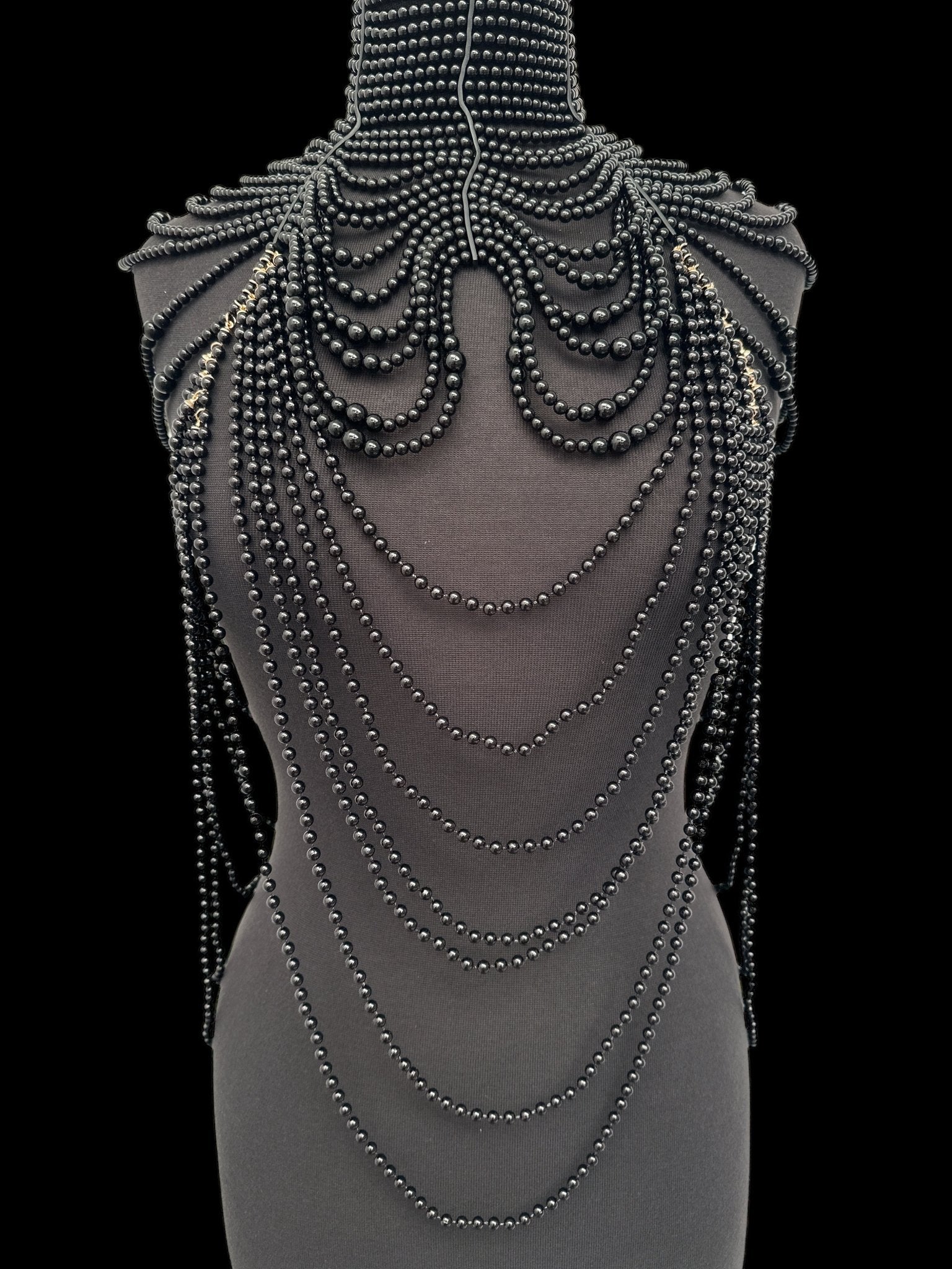 Boho Pearls Beads Shoulders Statement Tassel Chain Body Jewellery - Fatisha Boutique
