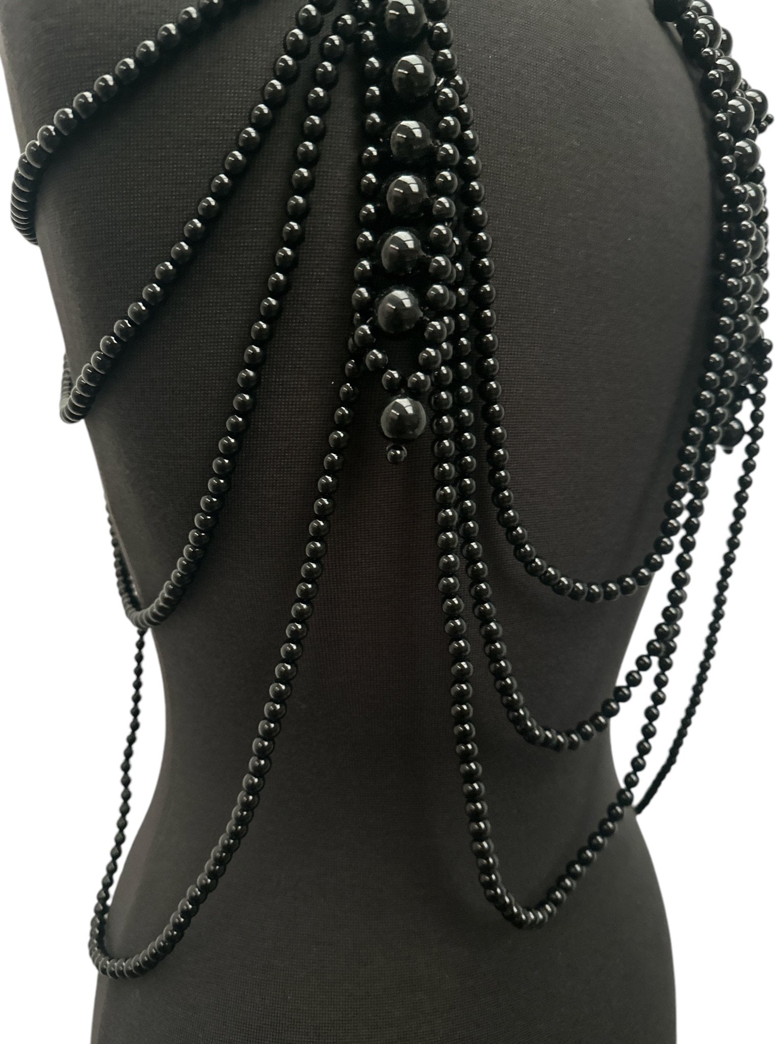 Boho Pearls Beads Shoulders Statement Tassel Chain Body Jewellery - Fatisha Boutique