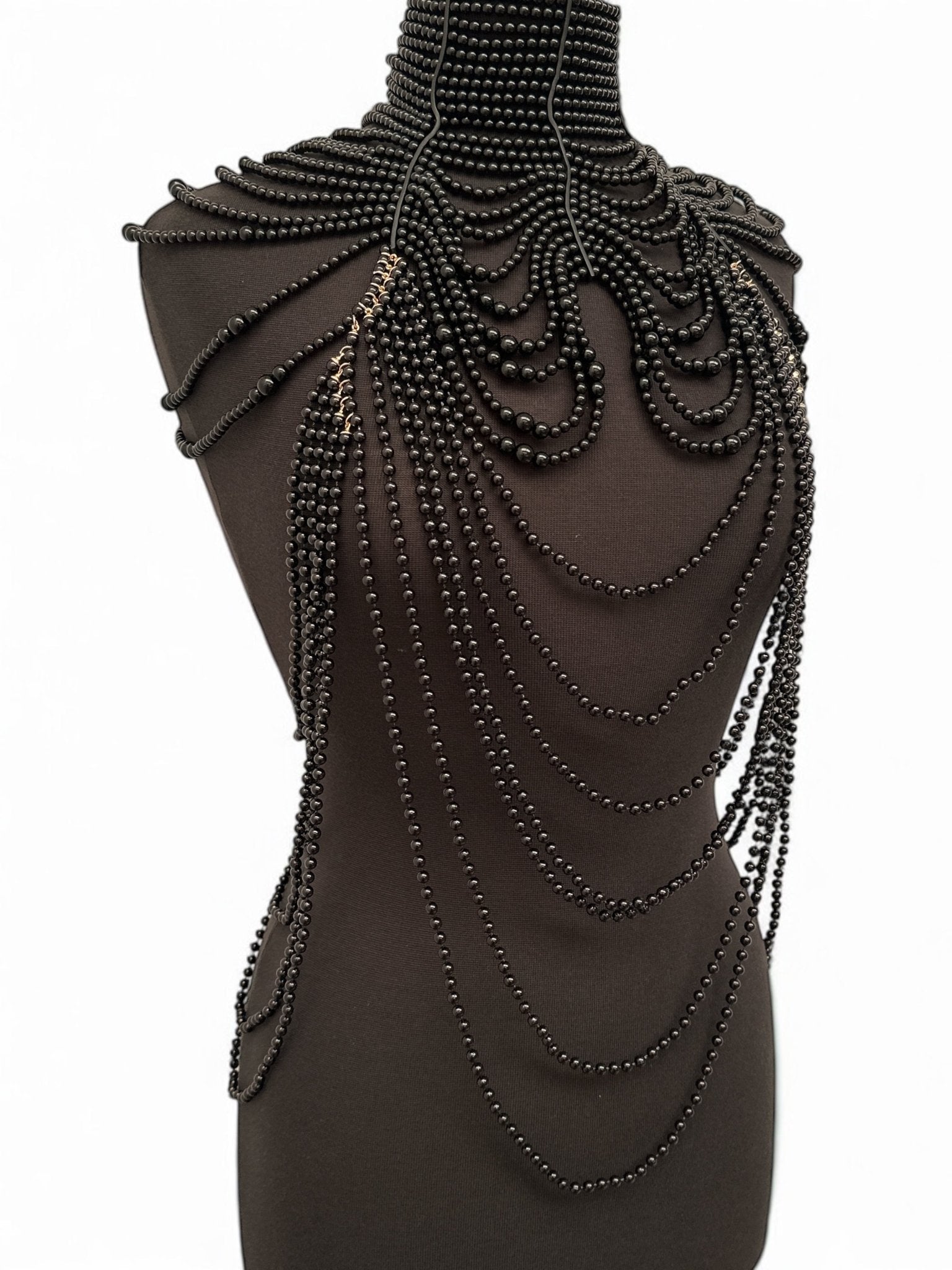 Boho Pearls Beads Shoulders Statement Tassel Chain Body Jewellery - Fatisha Boutique