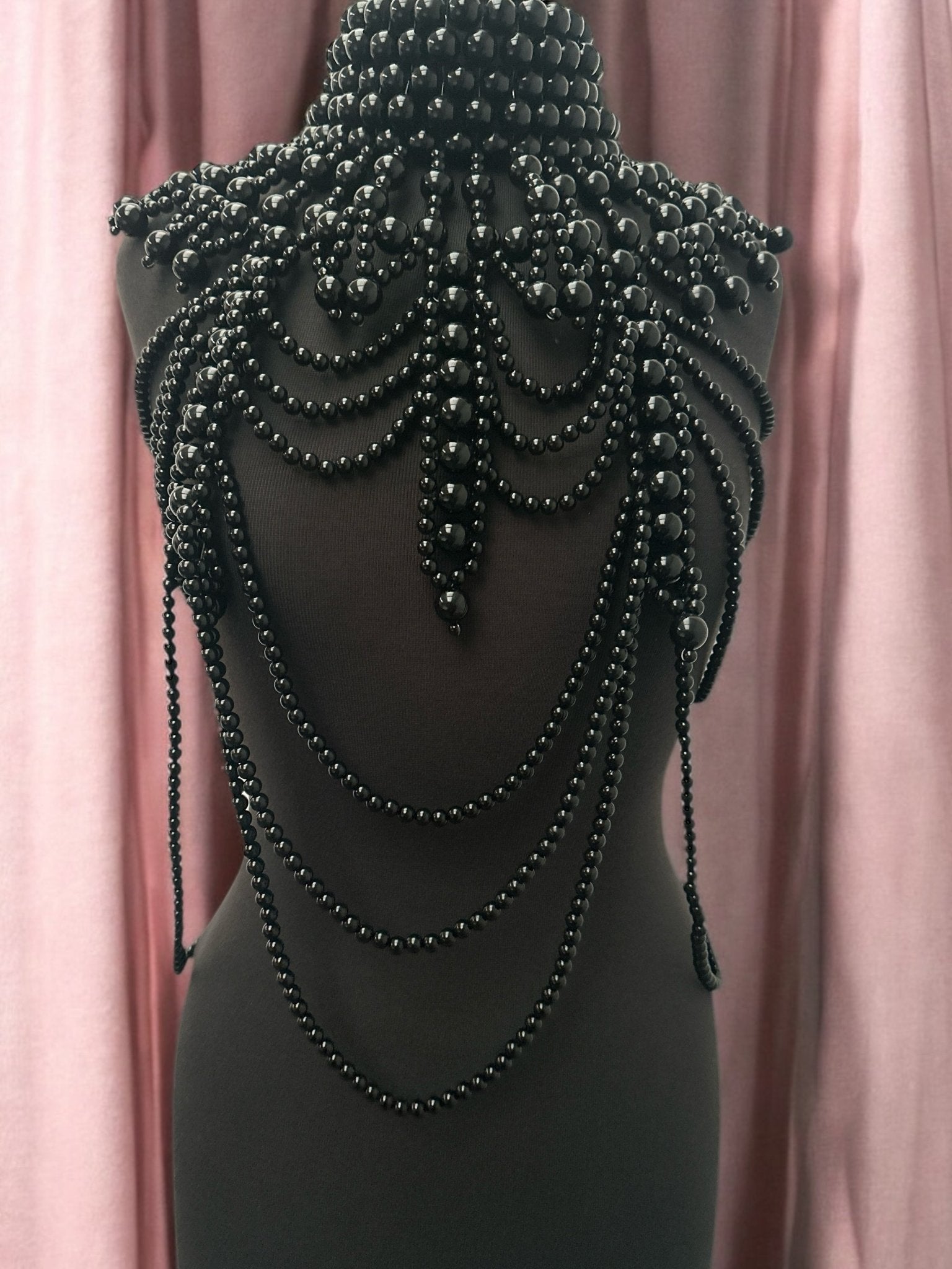 Boho Pearls Beads Shoulders Statement Tassel Chain Body Jewellery - Fatisha Boutique
