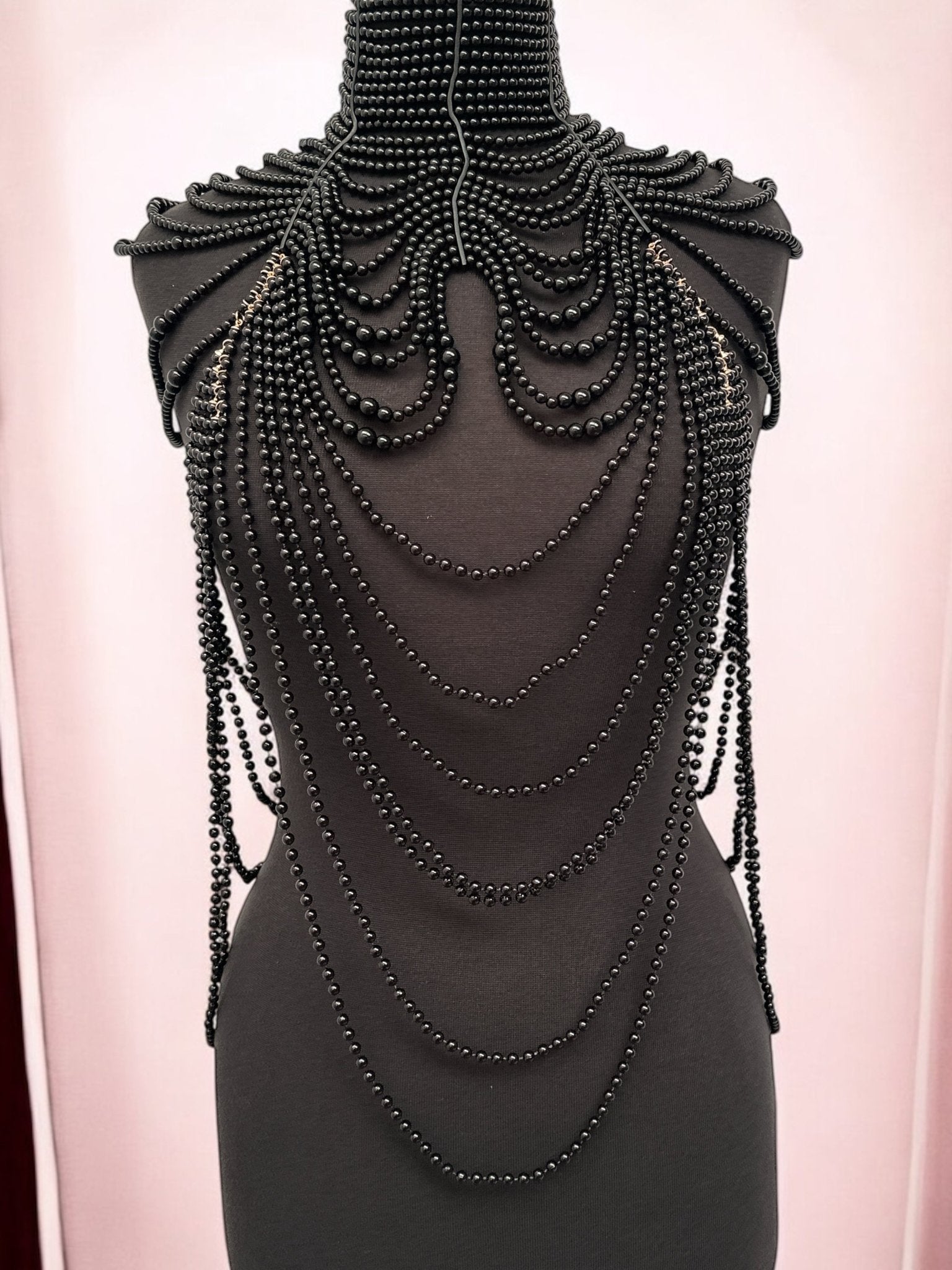 Boho Pearls Beads Shoulders Statement Tassel Chain Body Jewellery - Fatisha Boutique