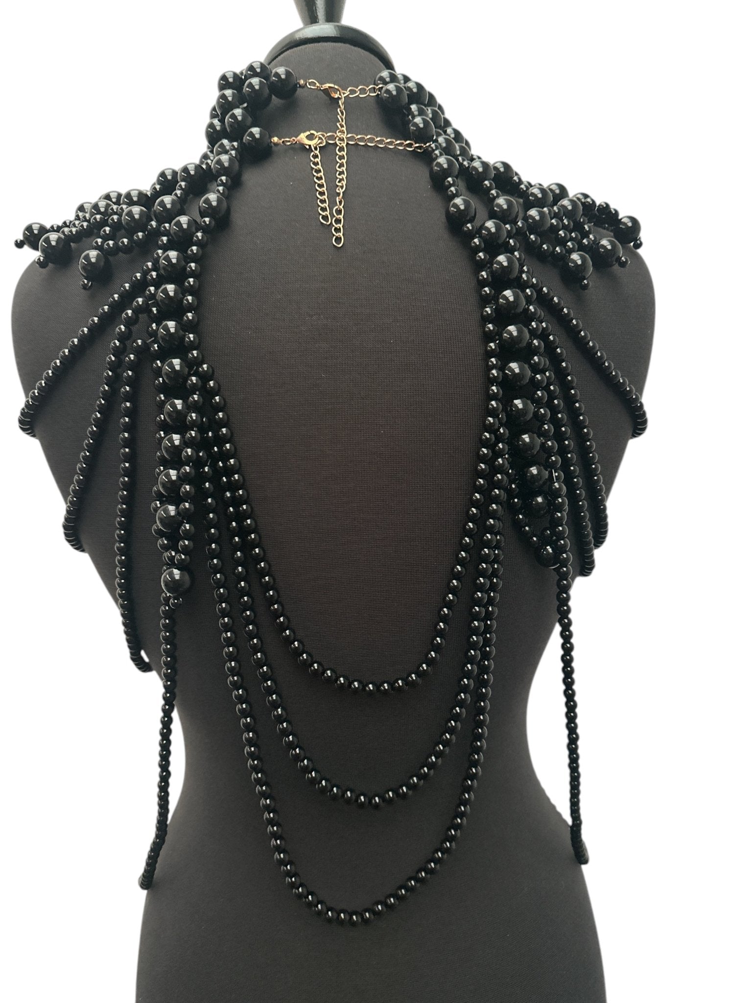 Boho Pearls Beads Shoulders Statement Tassel Chain Body Jewellery - Fatisha Boutique