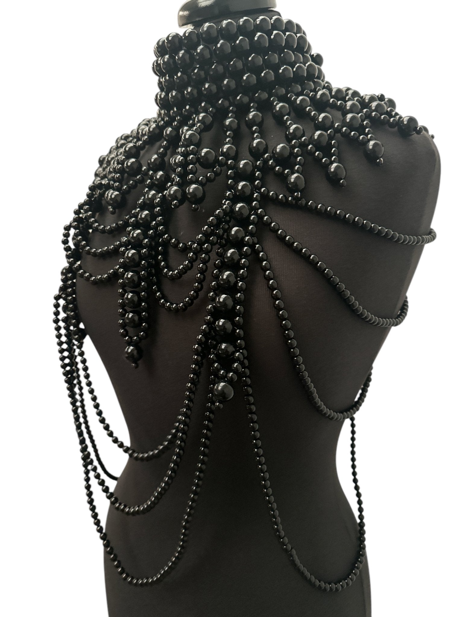 Boho Pearls Beads Shoulders Statement Tassel Chain Body Jewellery - Fatisha Boutique