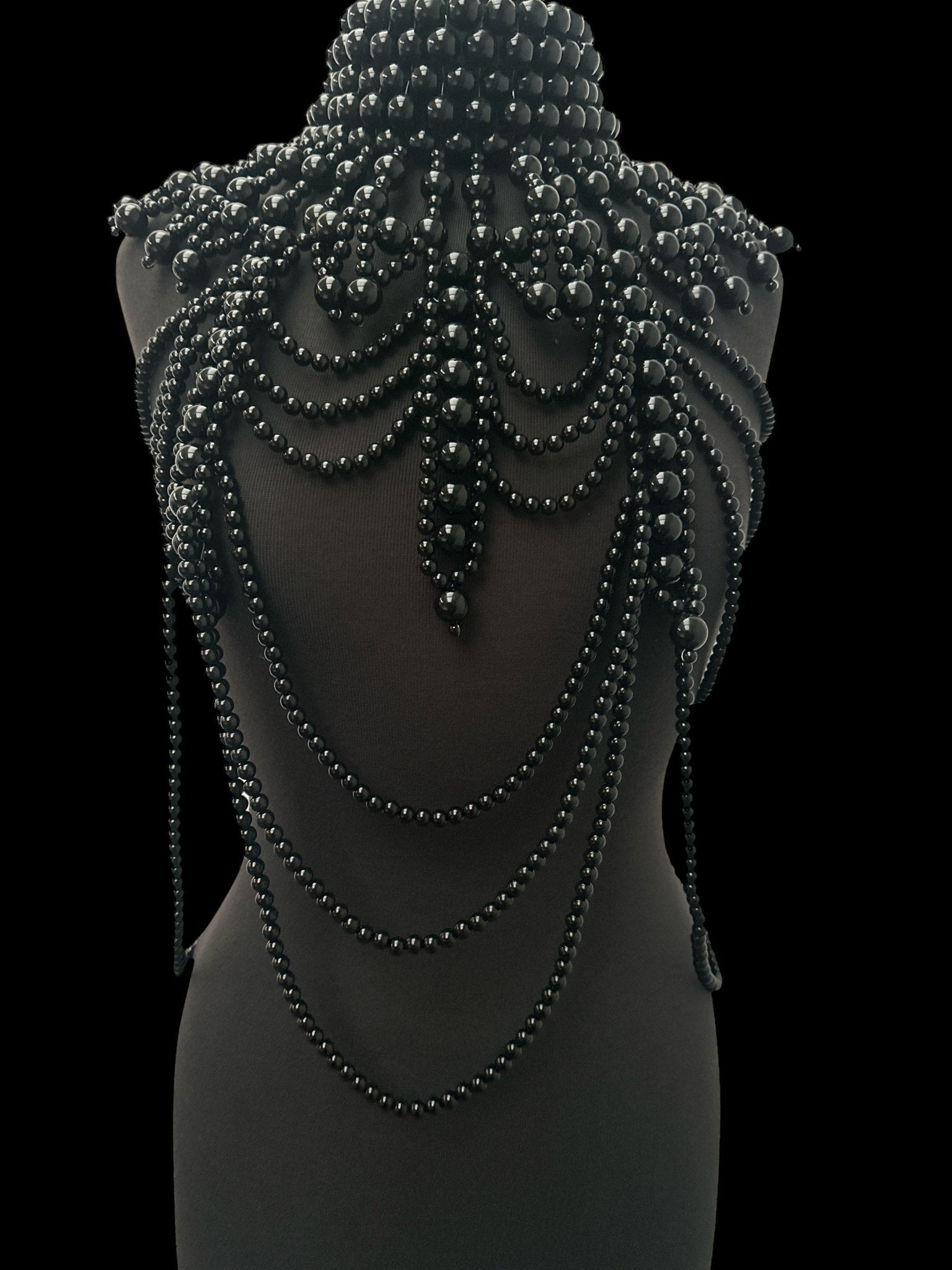 Boho Pearls Beads Shoulders Statement Tassel Chain Body Jewellery - Fatisha Boutique