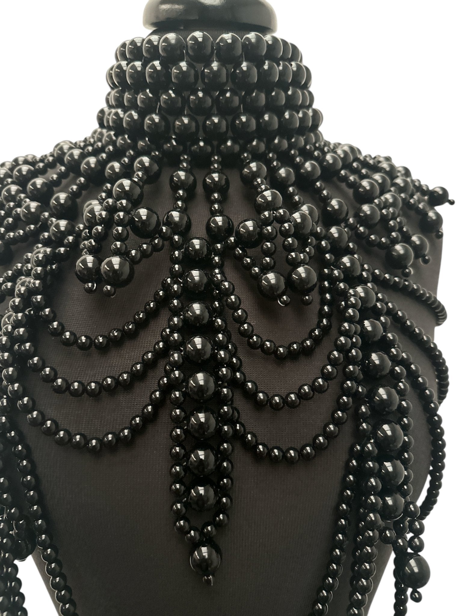 Boho Pearls Beads Shoulders Statement Tassel Chain Body Jewellery - Fatisha Boutique
