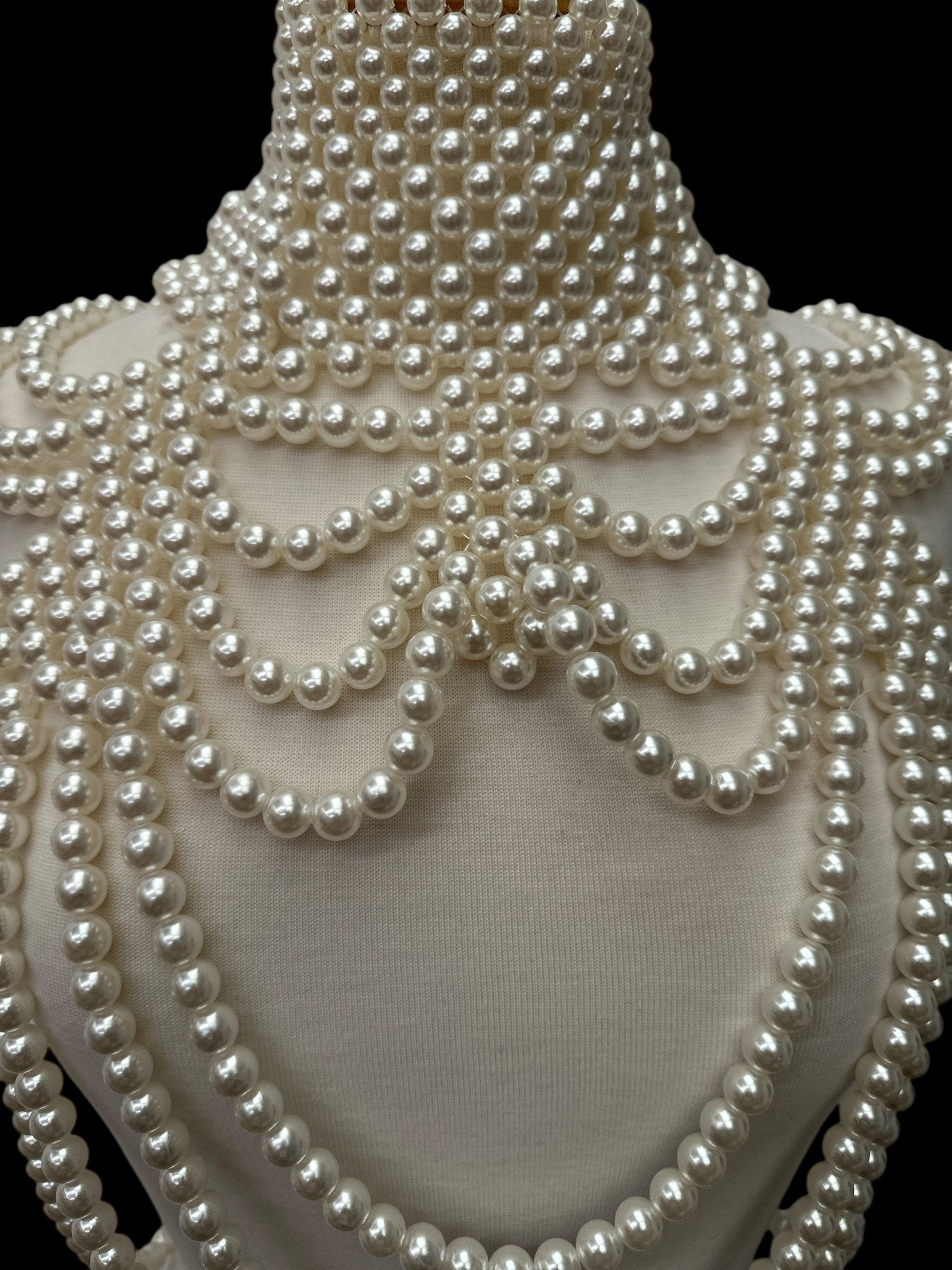 Boho Pearls Beads Shoulders Statement Tassel Chain Body Jewellery - Fatisha Boutique
