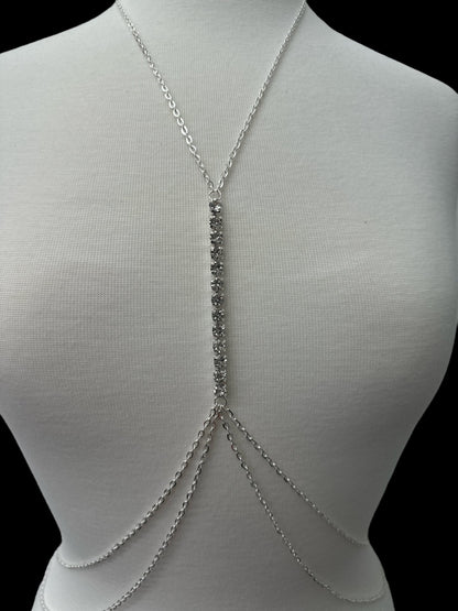 Centred Rhinestone Bralette Statement Body Jewellery - Fatisha Boutique