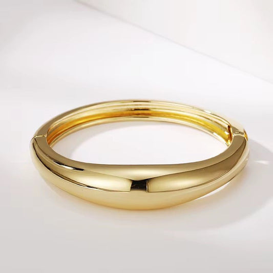 Charming Bangle Bracelet Cuff | Sleek Alloy Statement - Fatisha Boutique