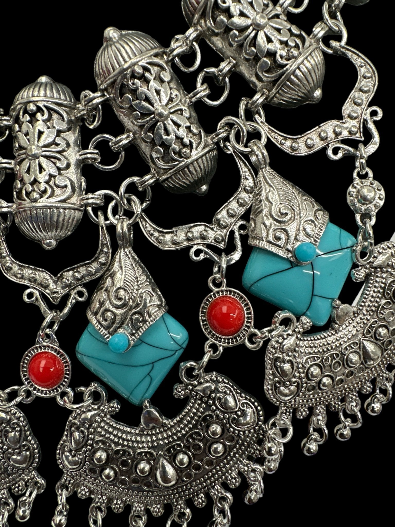 Charming Bohemian Tribal Ethnic Resin Pendant Statement Necklaces - Fatisha Boutique