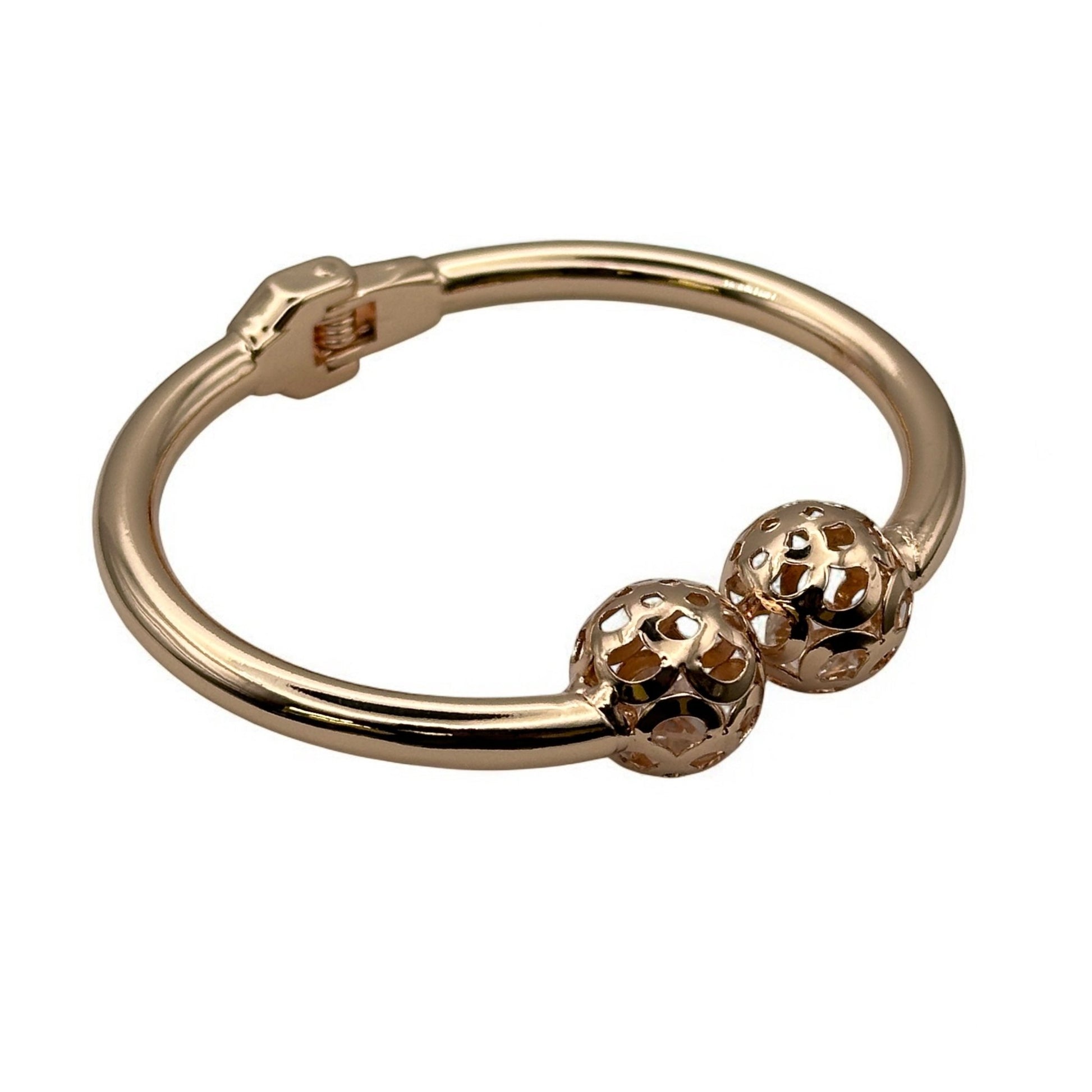 Charming Rose Gold Classic Chunky Bangle Bracelet Cuff - Fatisha Boutique