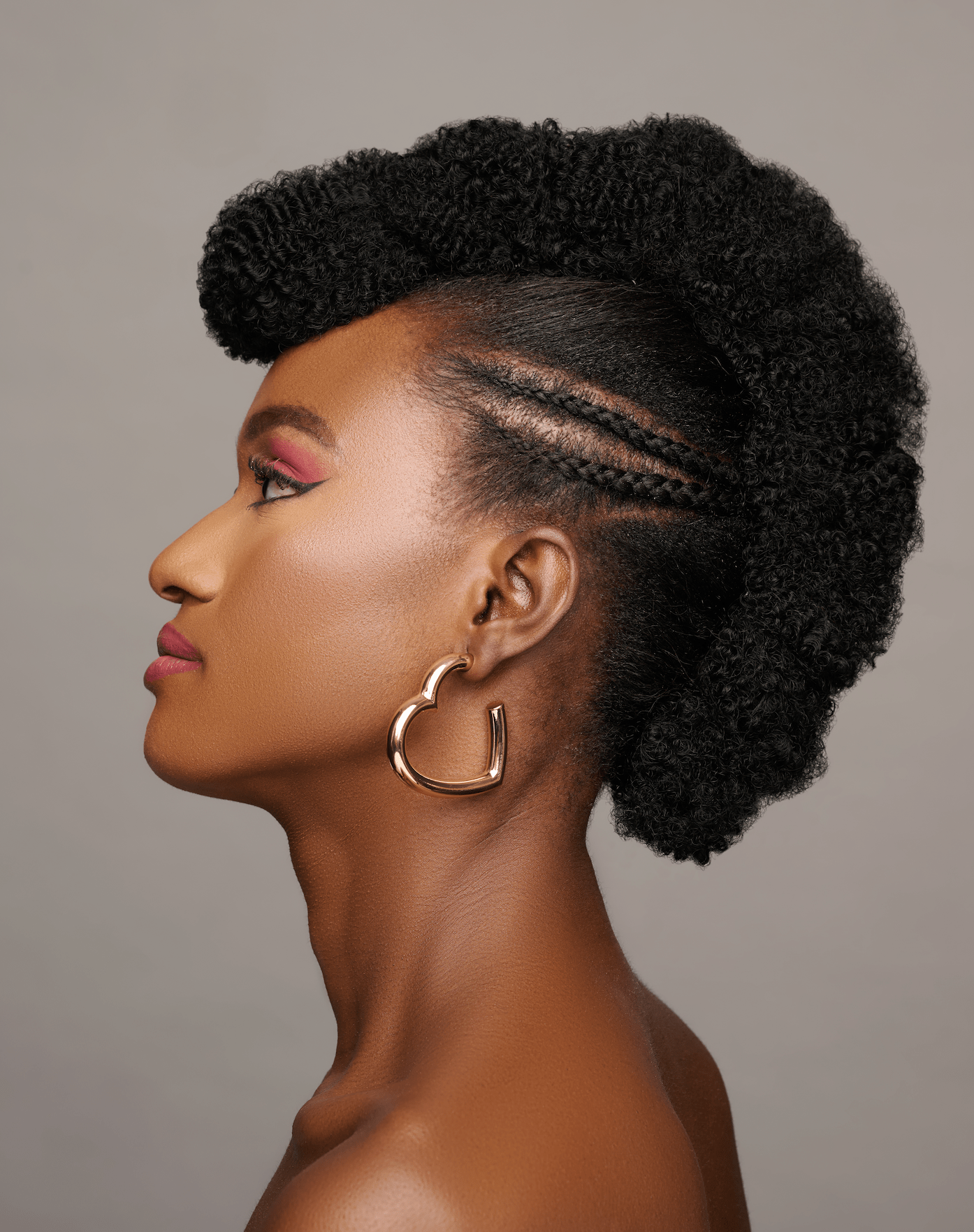 Chunky Bold 5cm Heart Shaped Statement Love Hoop Earrings - Fatisha Boutique