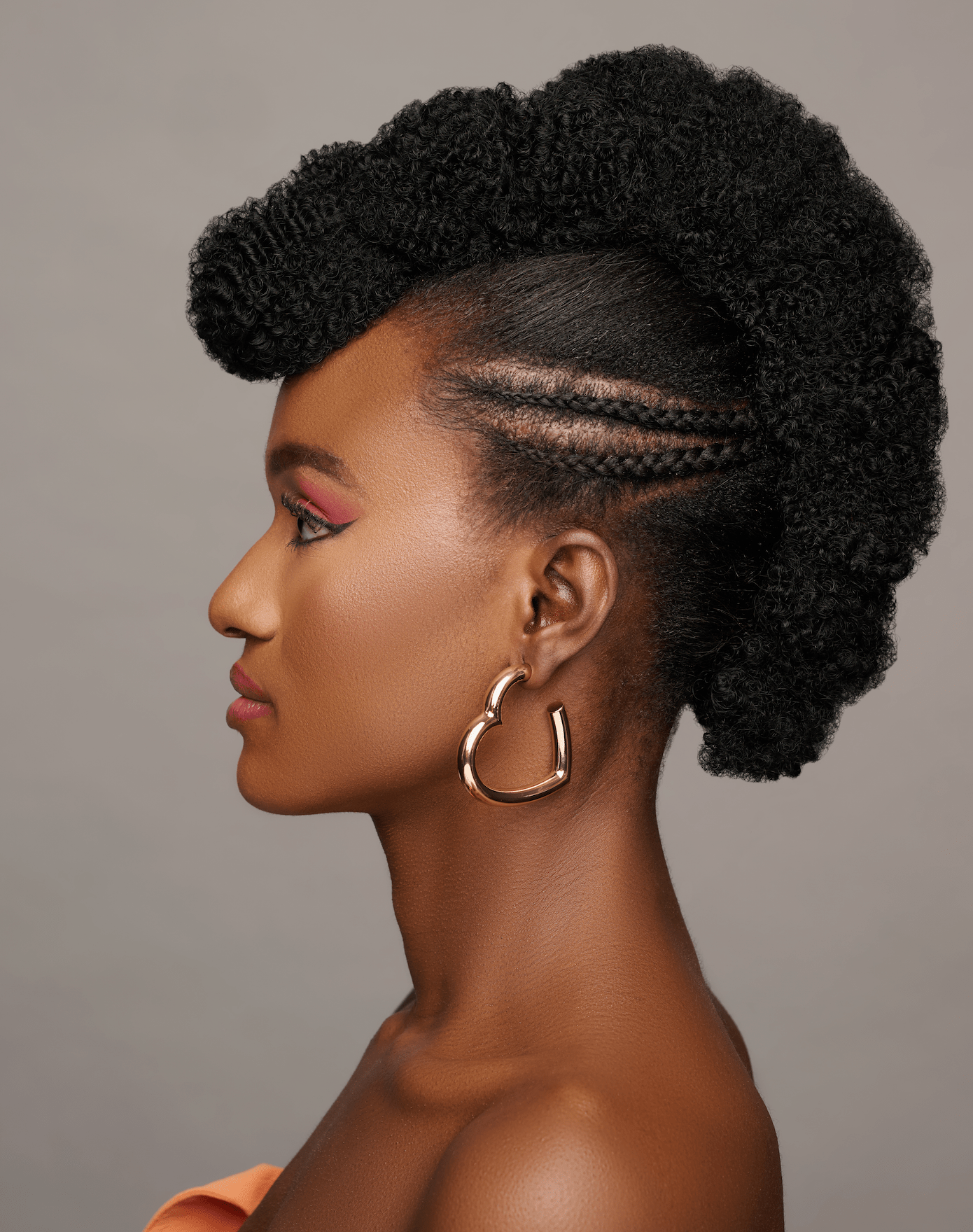 Chunky Bold 5cm Heart Shaped Statement Love Hoop Earrings - Fatisha Boutique