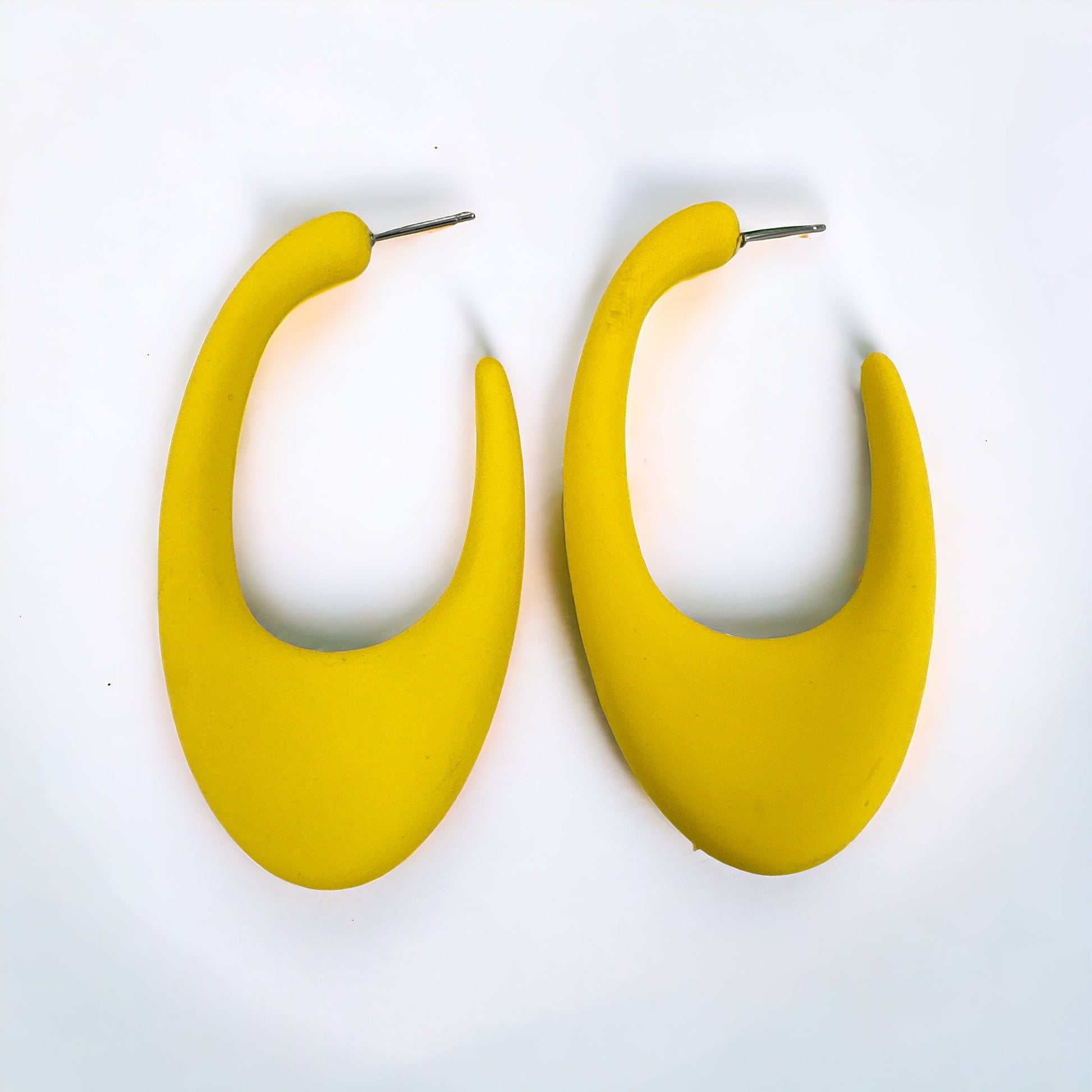 Colourful Boho Retro Stylish Acrylic Hoop Earrings - Fatisha Boutique