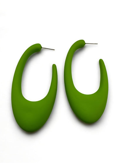 Colourful Boho Retro Stylish Acrylic Hoop Earrings - Fatisha Boutique