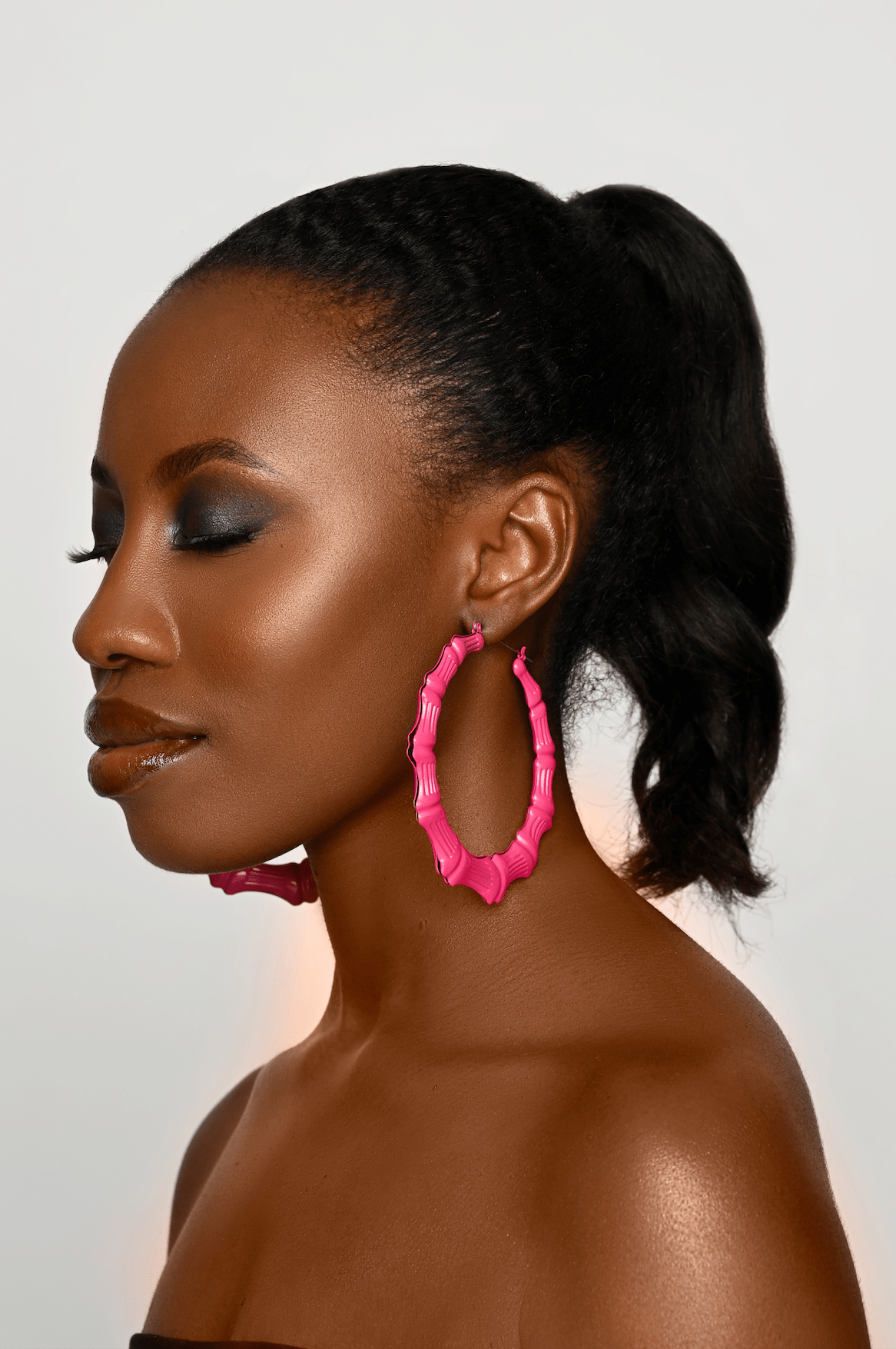Colourful Punk Trendy Stylish Bamboo Hoop Earrings - Fatisha Boutique