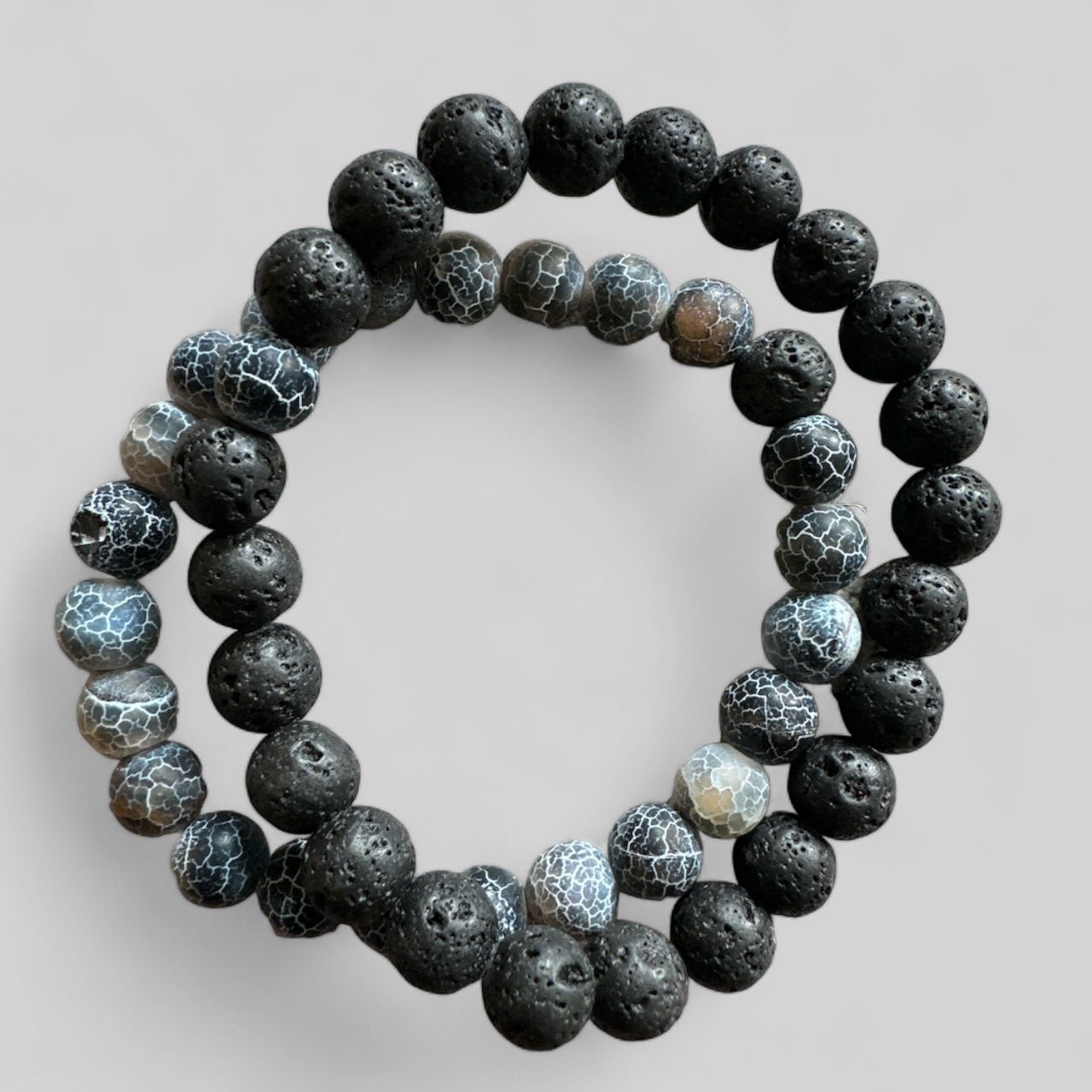 Double Lava Elasticity Beaded Bangle Bracelets - Fatisha Boutique