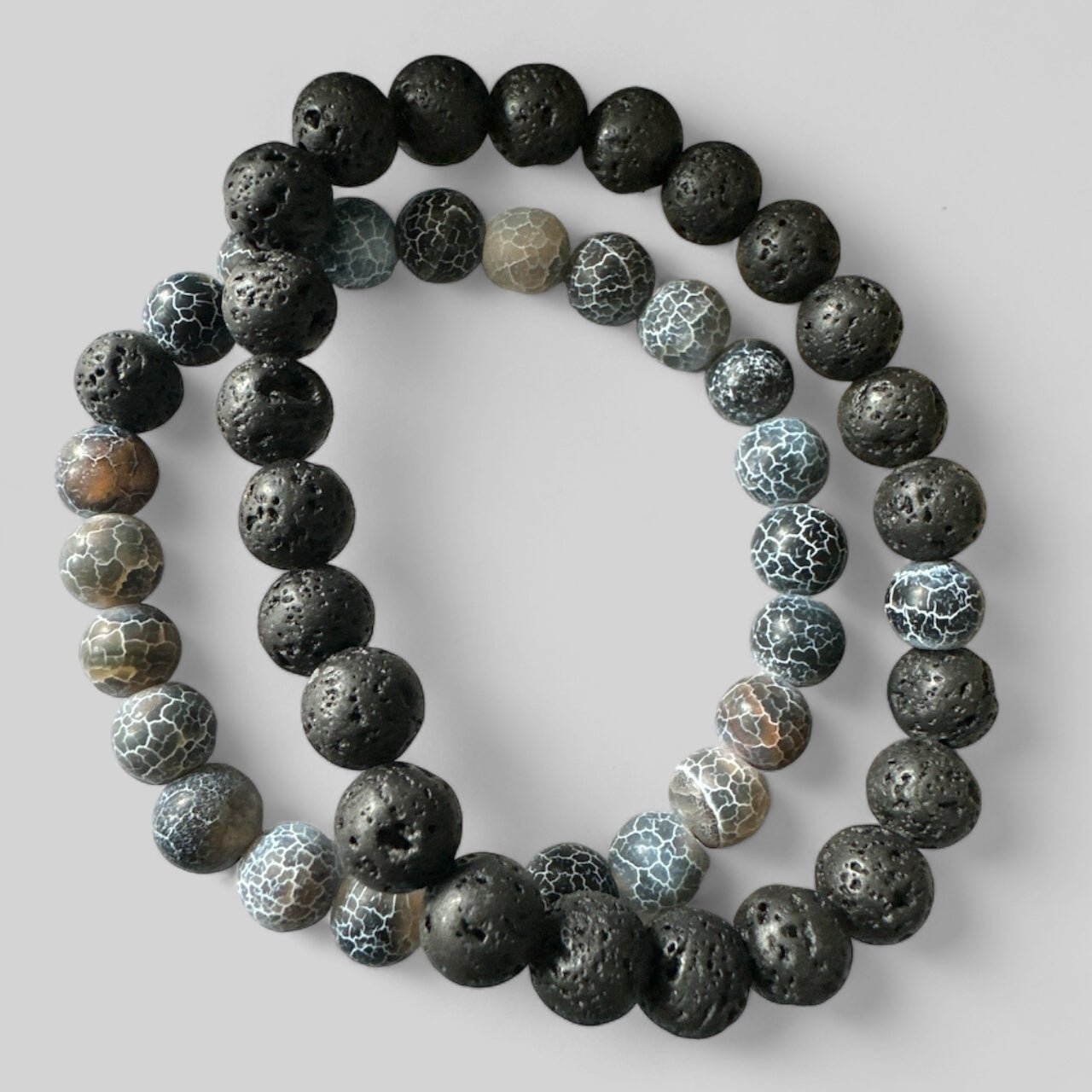 Double Lava Elasticity Beaded Bangle Bracelets - Fatisha Boutique