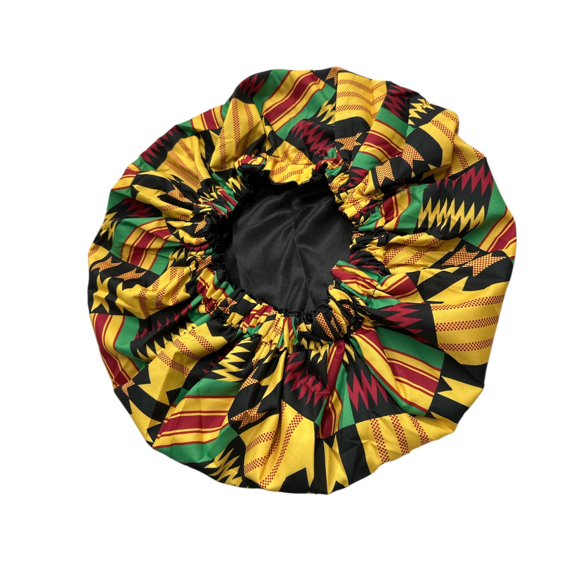 Double Layered Ankara Satin Silk Reversible Bonnet Cap - Fatisha Boutique
