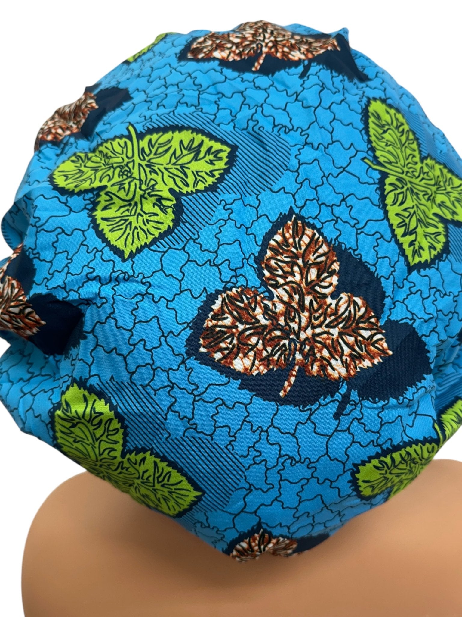 Double Layered Ankara Satin Silk Reversible Bonnet Cap - Fatisha Boutique