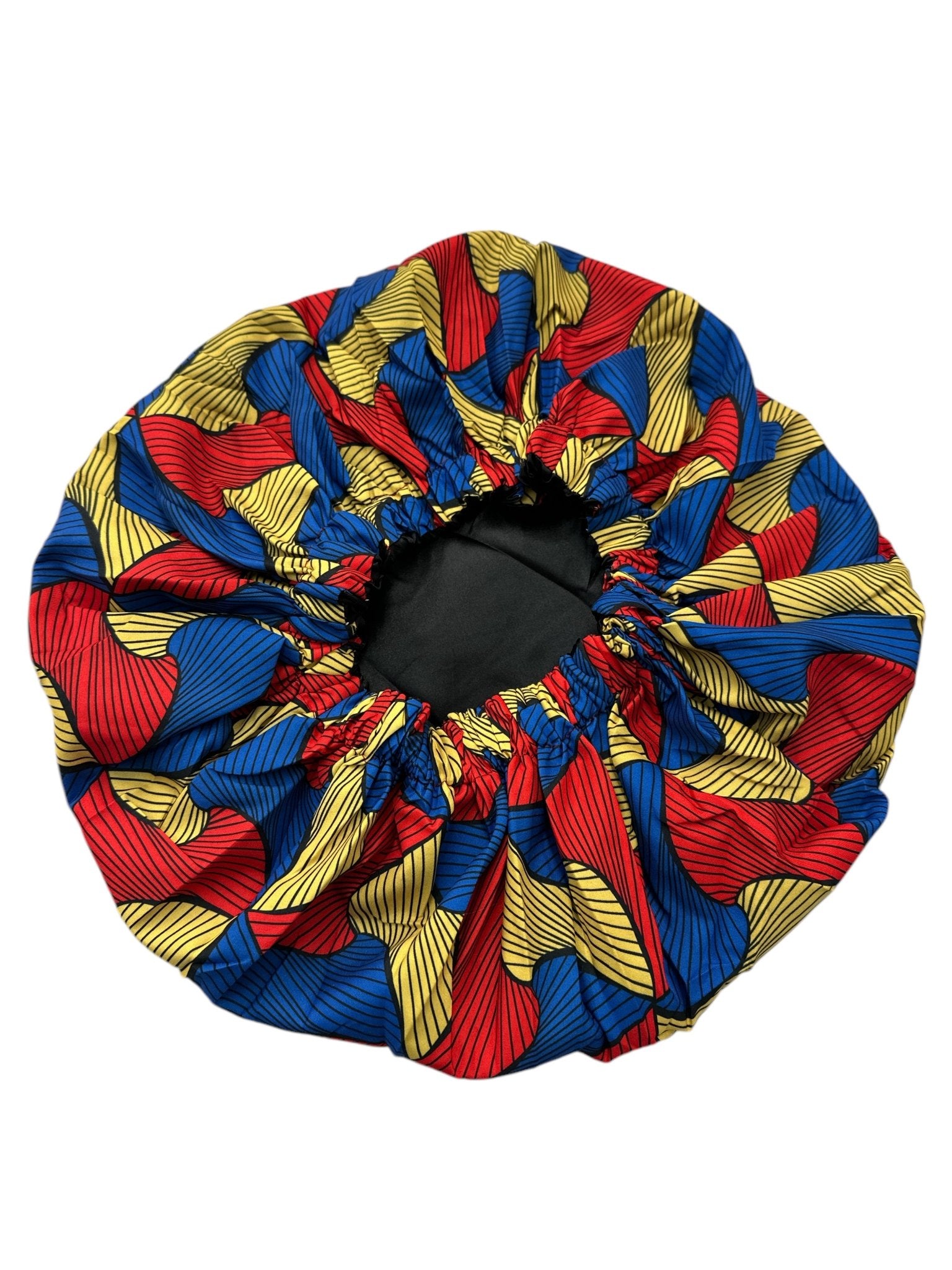 Double - Layered Ankara Satin Silk Reversible Bonnet Cap – Extra Large for Braids & Natural Hair Protection - Fatisha Boutique