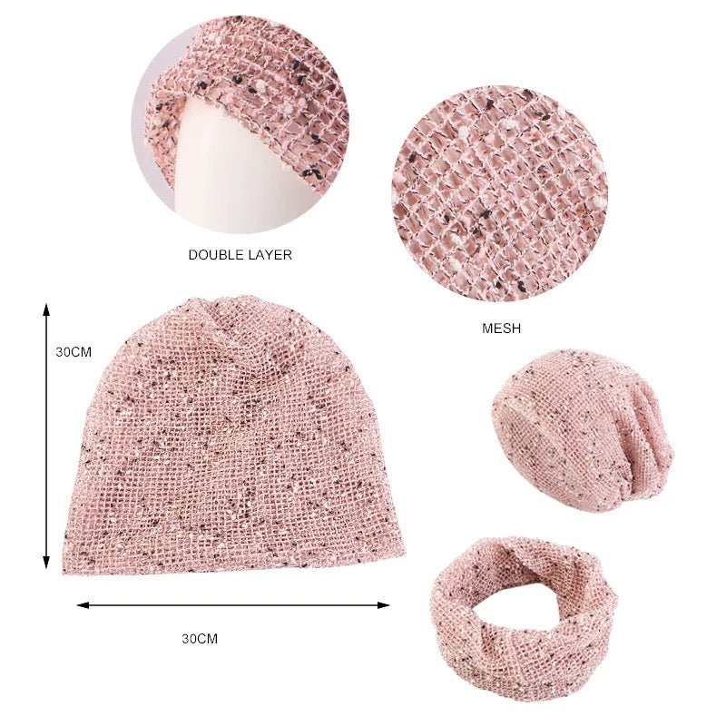 Doubled Layered Soft Mesh Slouchy Fashionable Trendy Caps - Fatisha Boutique