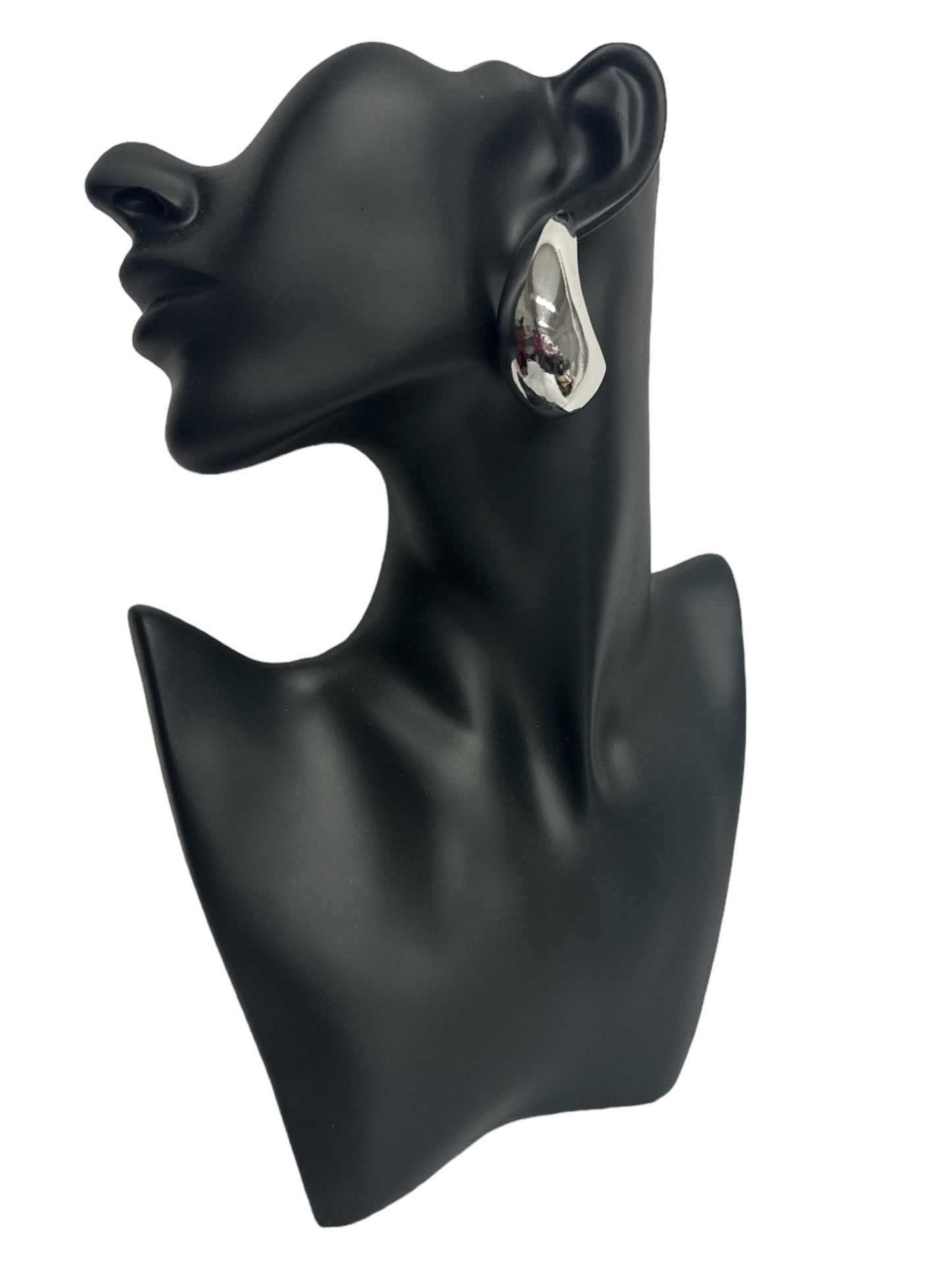 Elegant Abstract Droplet Stud Earrings - Modern Statement Jewellery - Fatisha Boutique