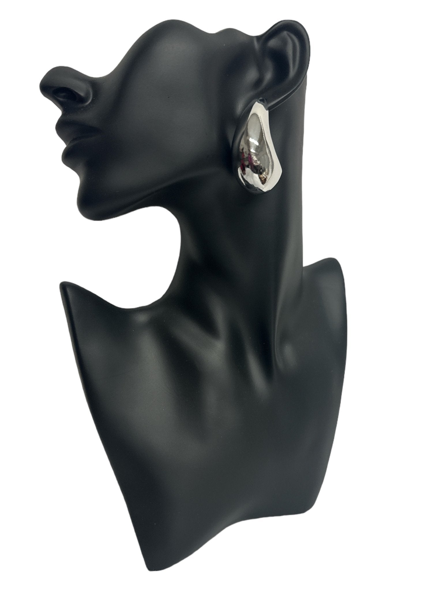 Elegant Abstract Droplet Stud Earrings - Modern Statement Jewellery - Fatisha Boutique