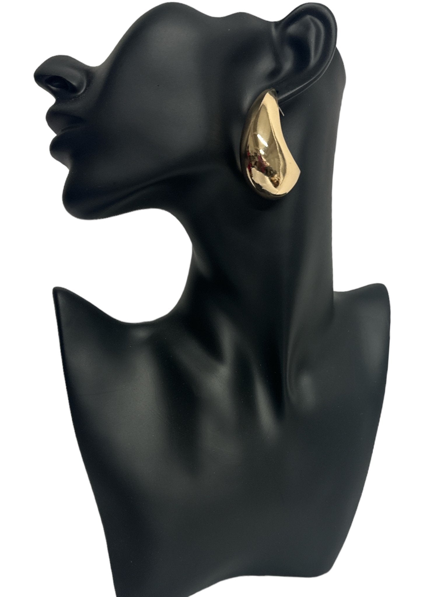 Elegant Abstract Droplet Stud Earrings - Modern Statement Jewellery - Fatisha Boutique