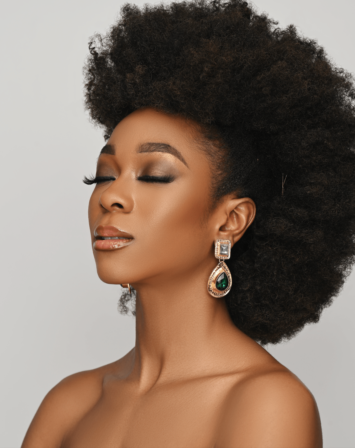 Elegant Alloy Rhinestone Teardrop Dangle Stud Earrings - Fatisha Boutique