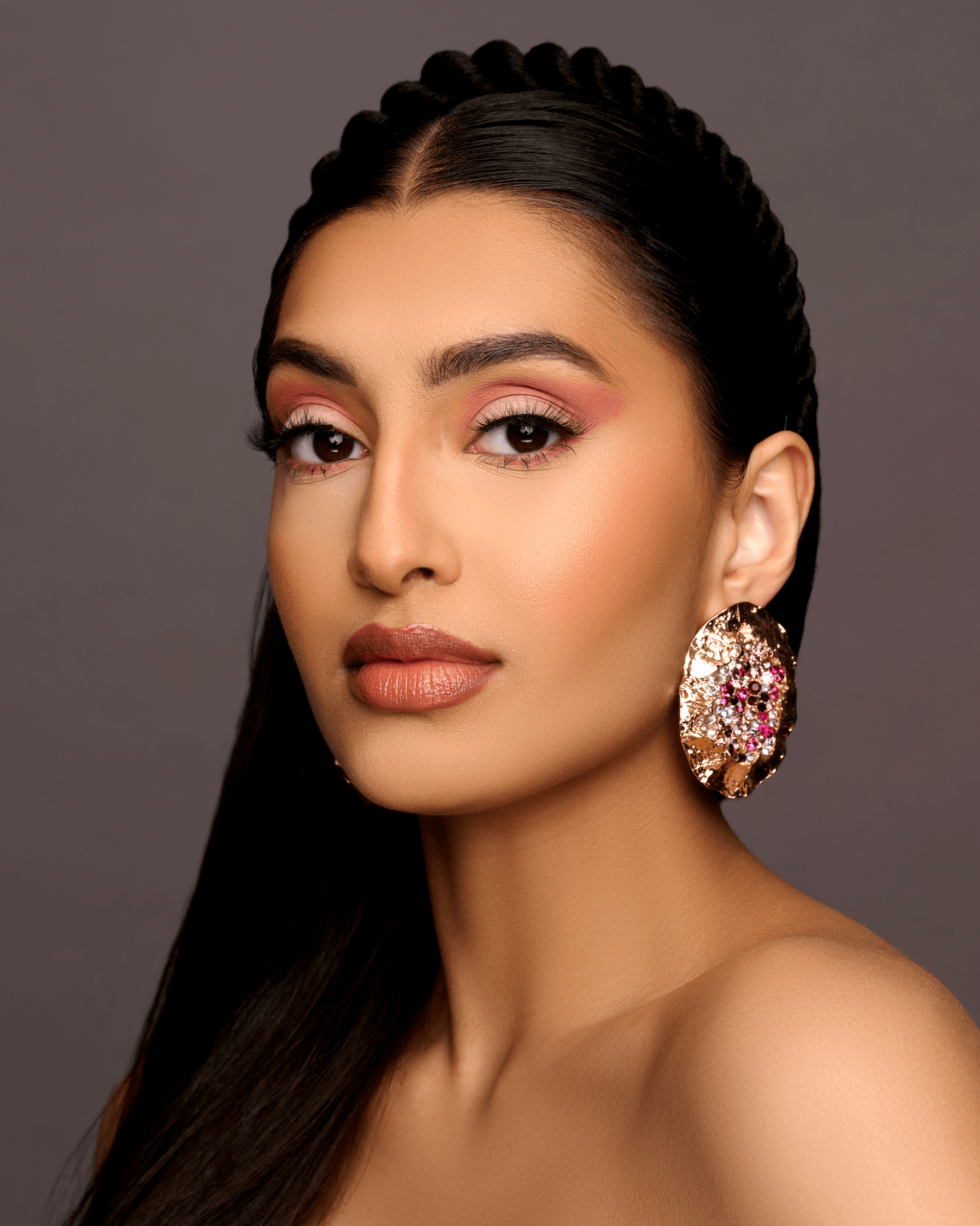Elegant Bohemian Alloy Crystal Centred Statement Stud Drop Earrings - Fatisha Boutique