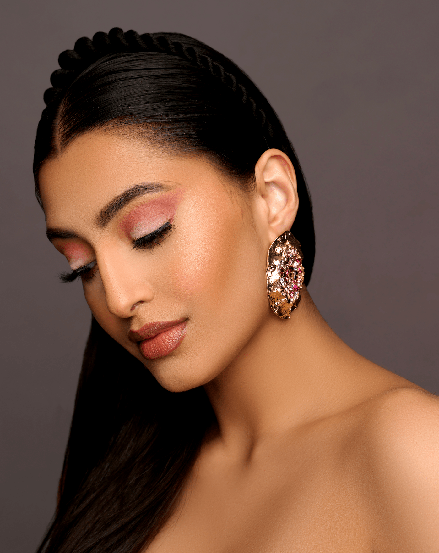 Elegant Bohemian Alloy Crystal Centred Statement Stud Drop Earrings - Fatisha Boutique