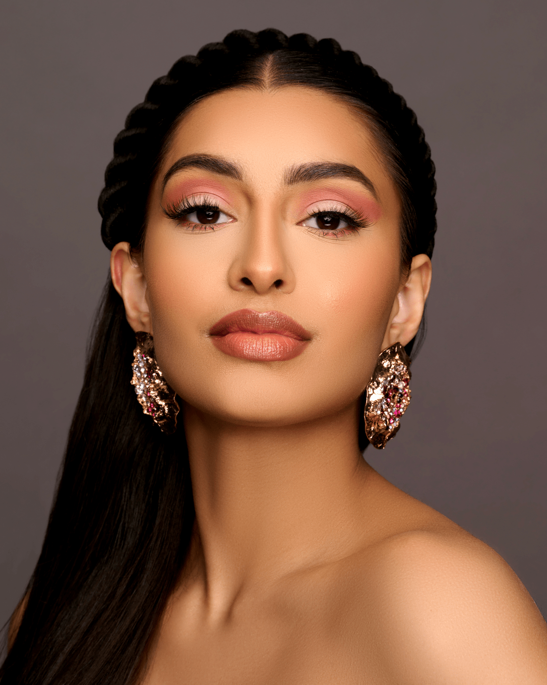 Elegant Bohemian Alloy Crystal Centred Statement Stud Drop Earrings - Fatisha Boutique
