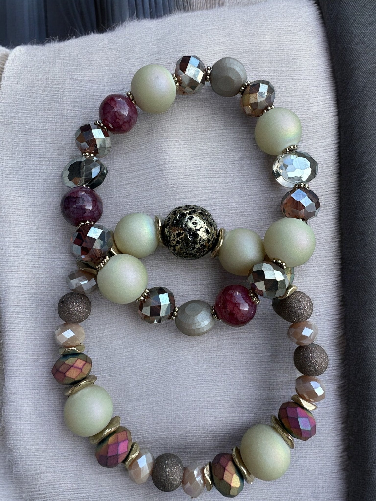 Elegant Boho Chic Multicoloured Beaded Bracelet Set - Fatisha Boutique